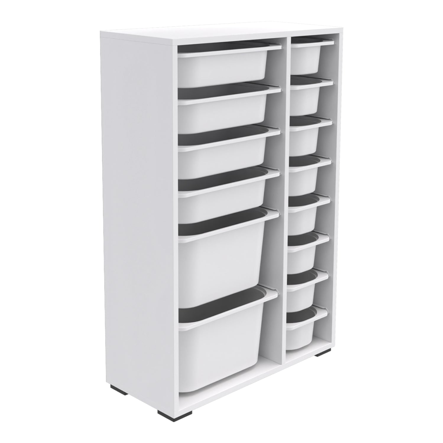 Етажерка  SANI бял цвят 69,5x30x109см