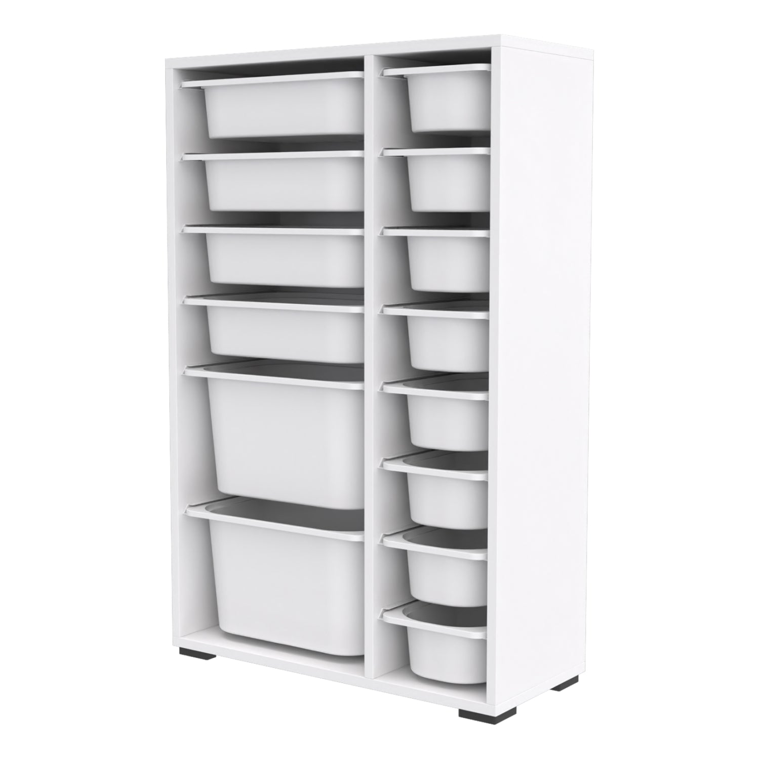 Етажерка  SANI бял цвят 69,5x30x109см