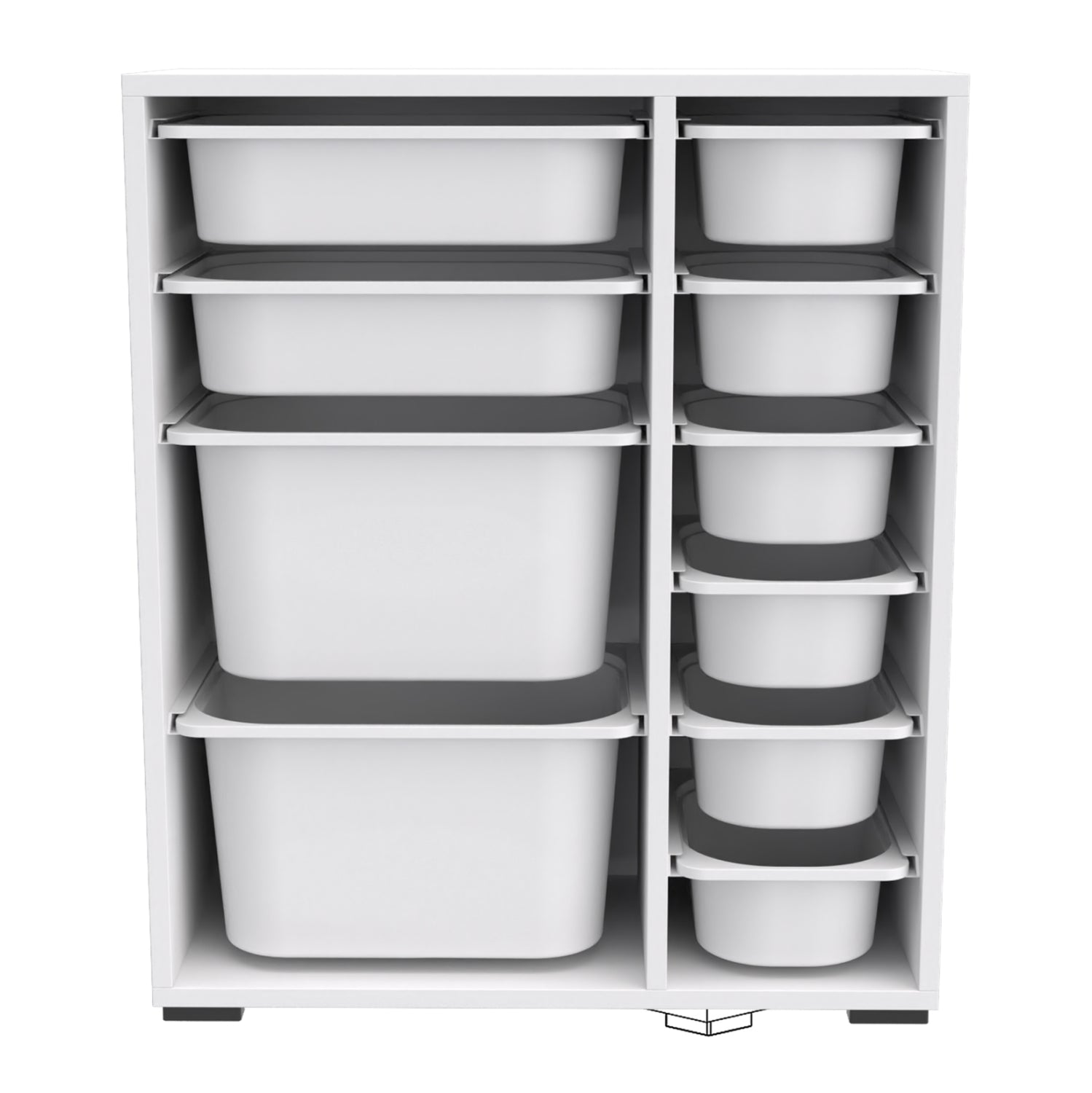 Етажерка SANI  бял цвят 69,5x30x83