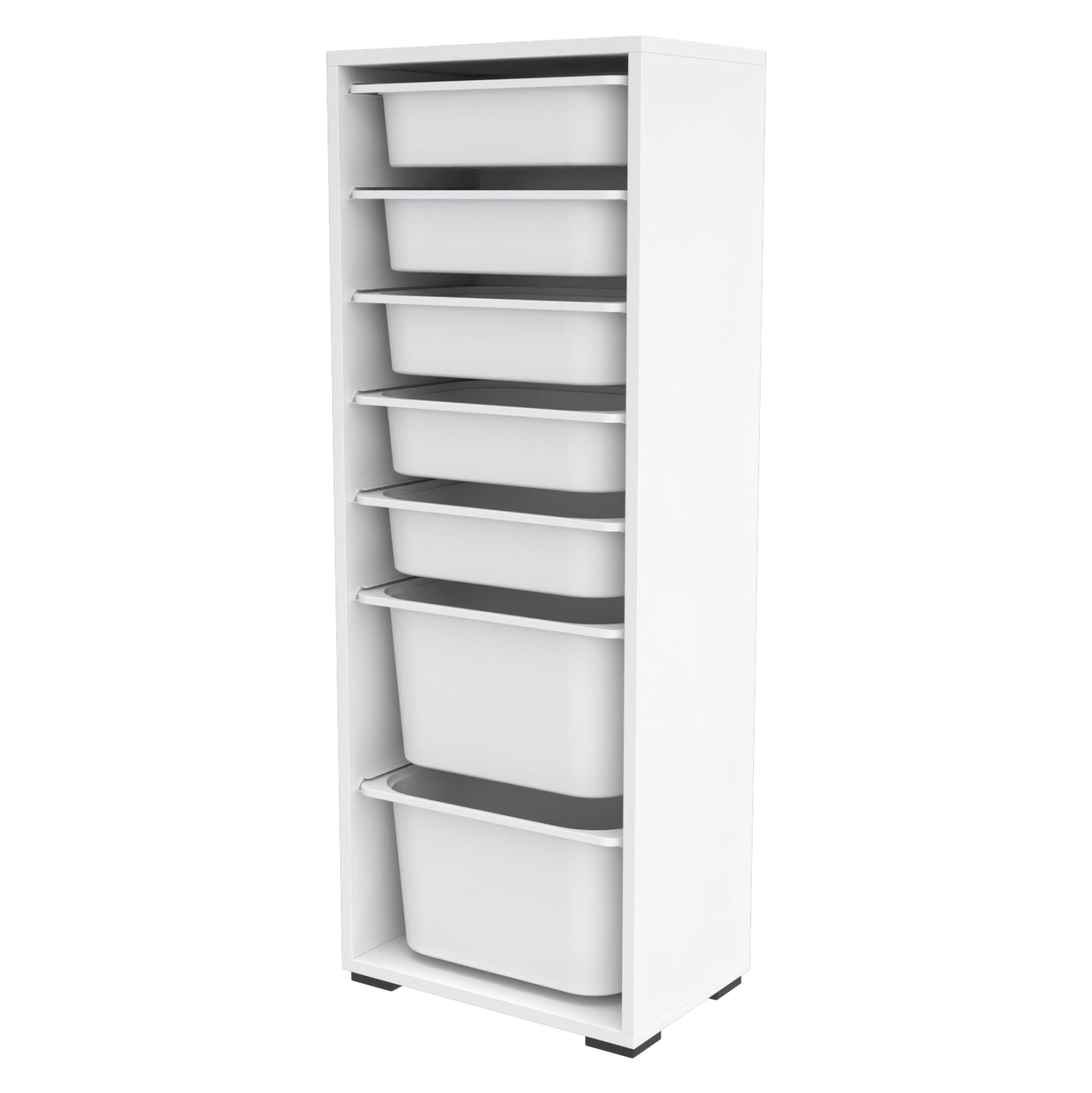 Етажерка SANI бял цвят 45,5x30x122