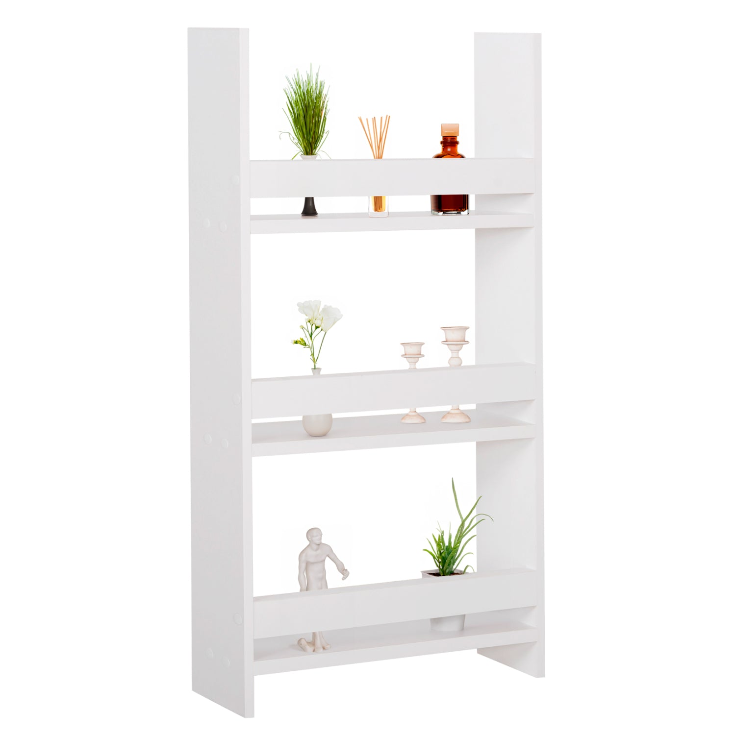 Стенни рафтове sani melamine в бяло 60x10x90hсм. (3 рафта)
