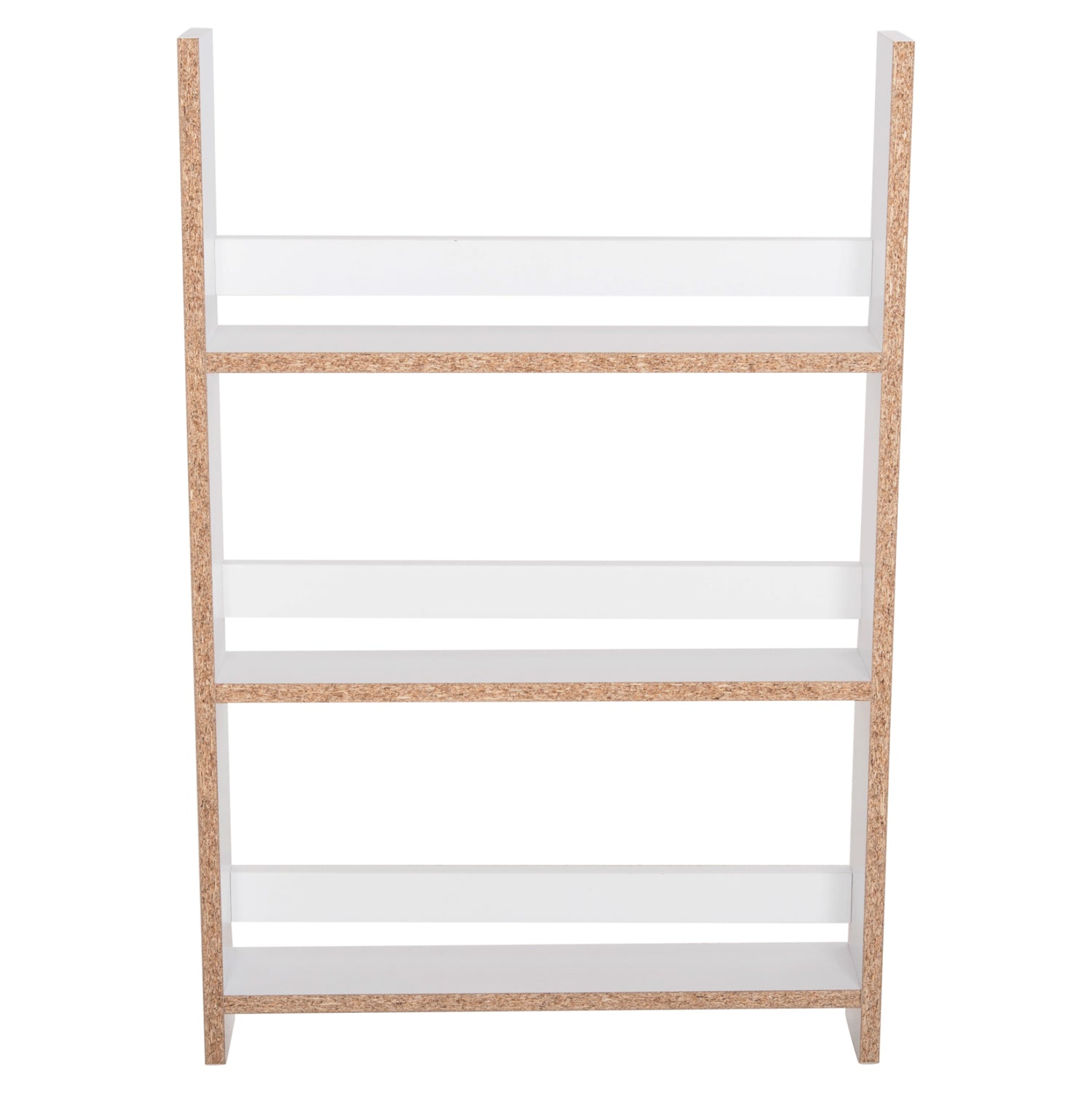 Стенен рафт sani меламин в бяло 60x10x90см (3 рафта)