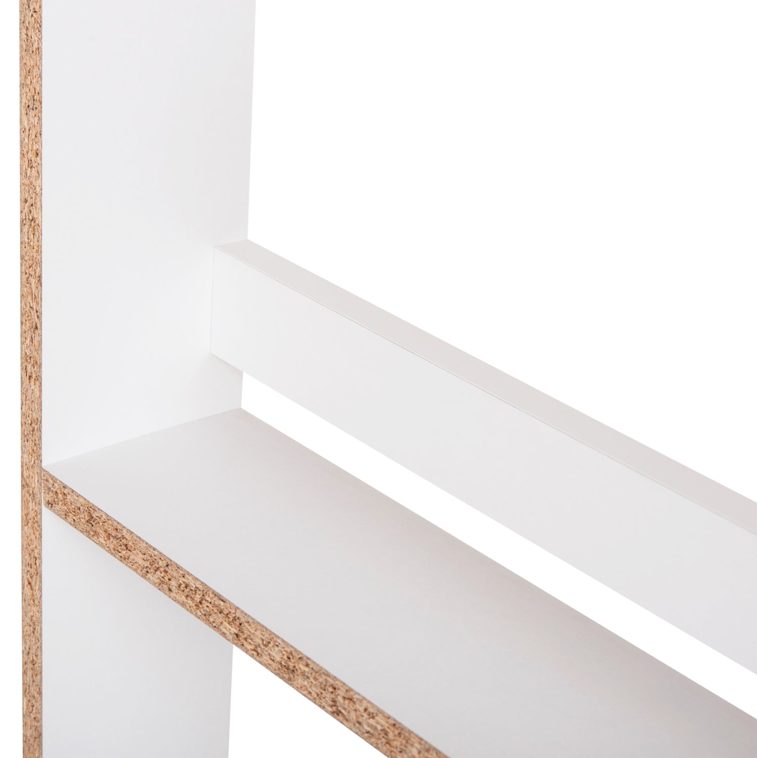 Стенен рафт sani меламин в бяло 60x10x120см (4 рафта)