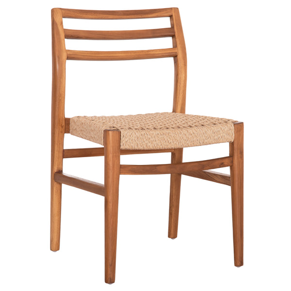 Трапезен стол HERRIN  от тиково дърво с въжета, viro 46x51x78см