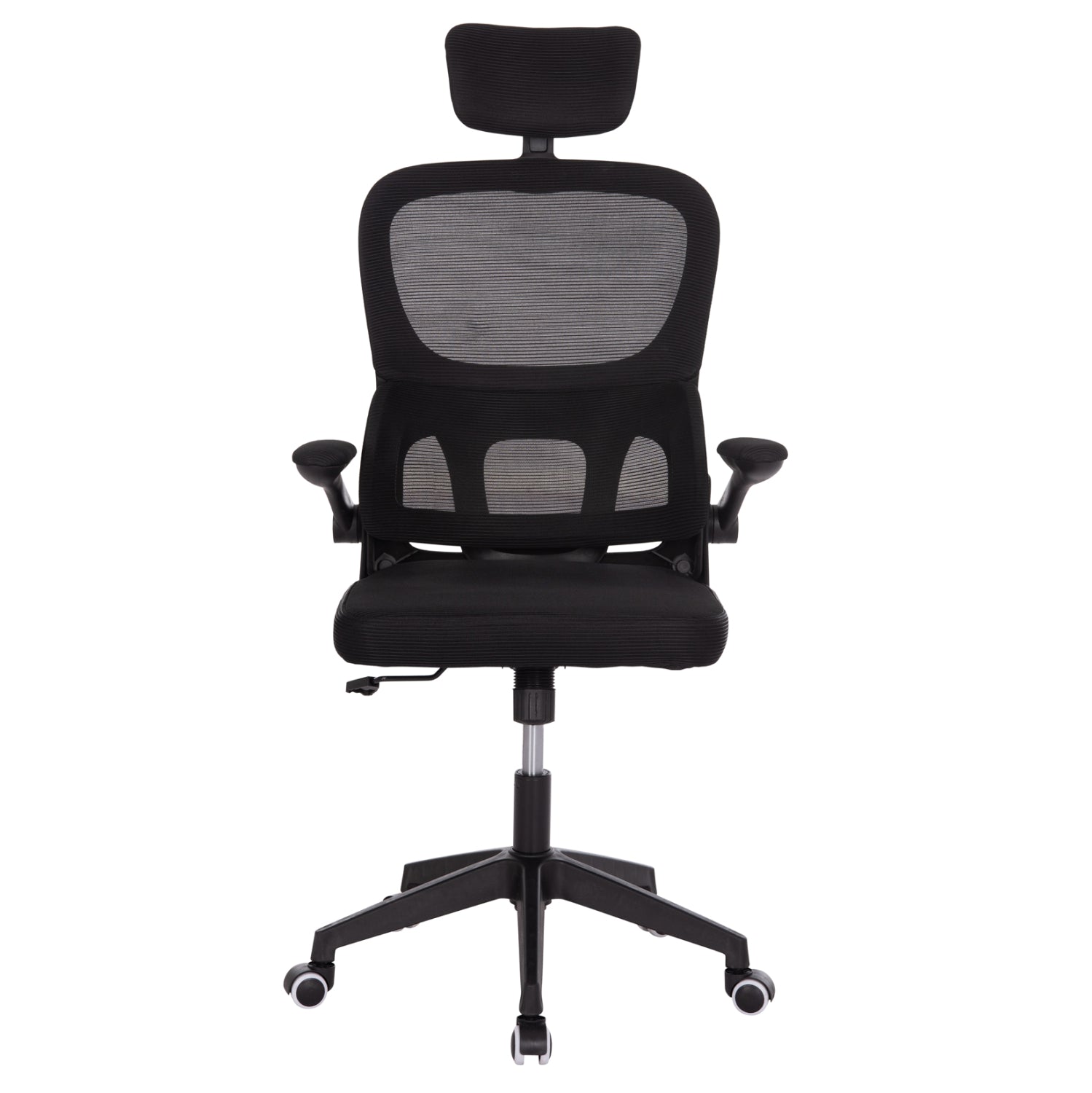 Офис стол Baston с черна мрежа и полипропиленова рамка 64x60x117-127 см