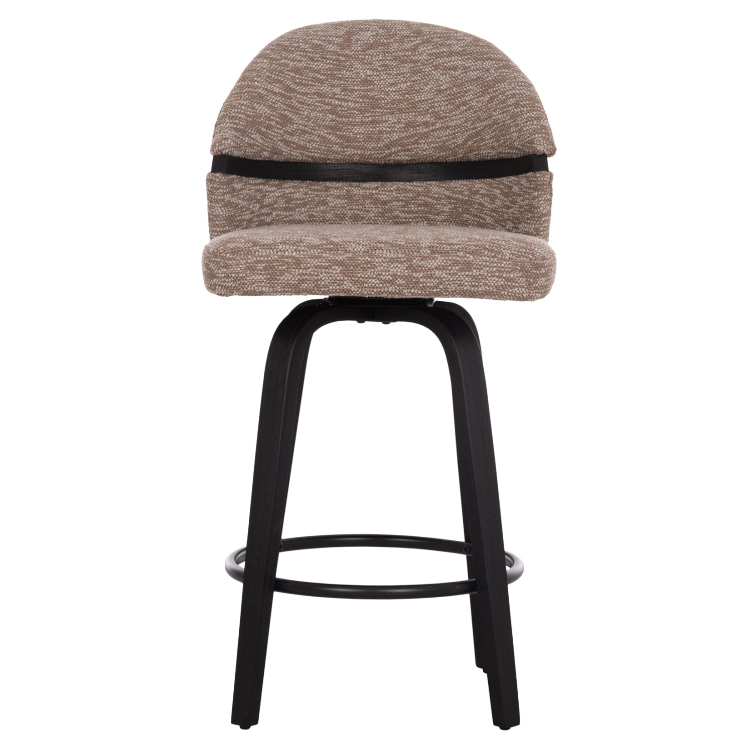 Бар стол Dekker кафяв-черен цвят  48x54x96см