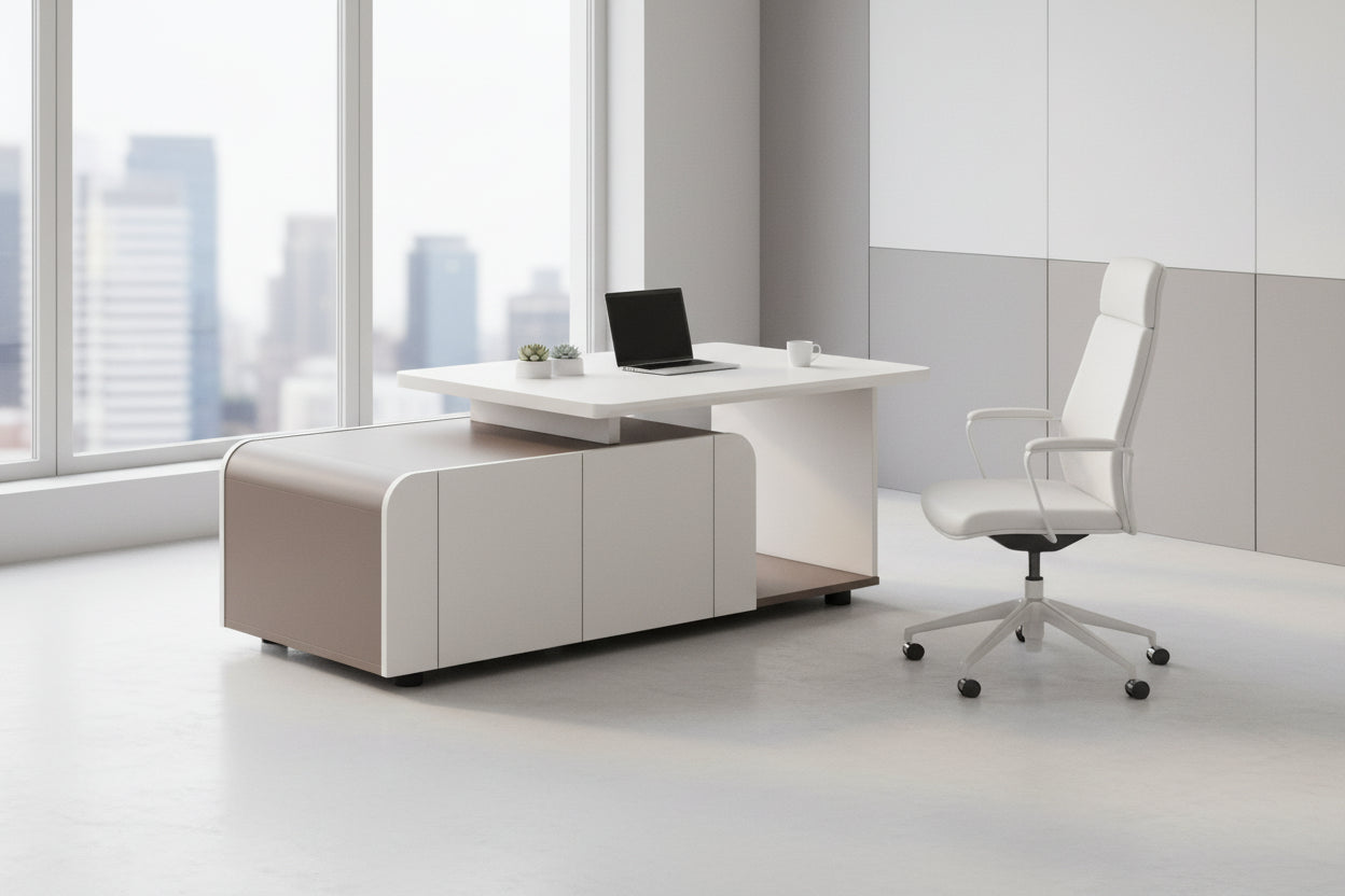 Офис шкаф Newline серия меламин в кремаво-светло кафяво 120x60x42см