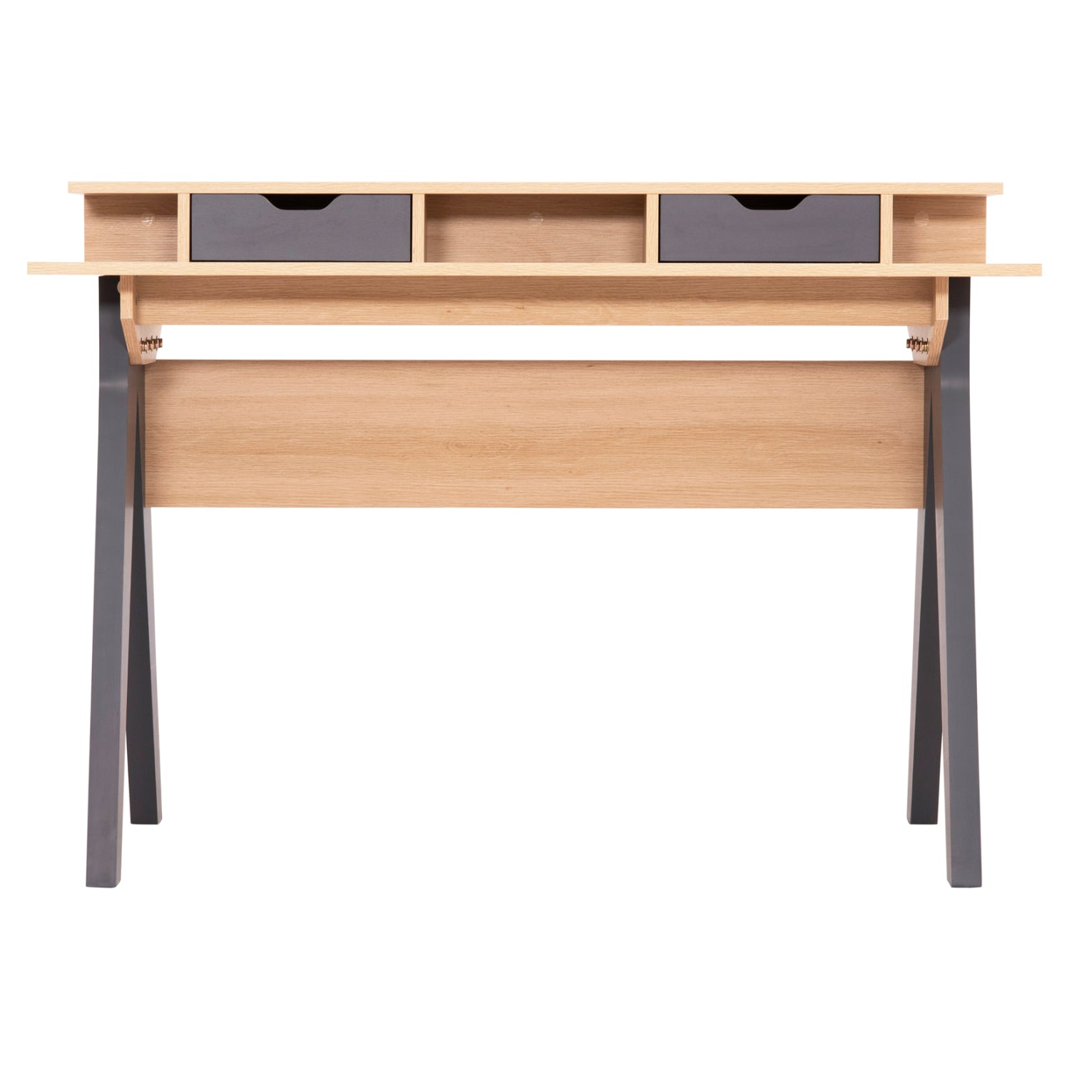 Офис бюро REXIN сонома-сив цвят 120x19-59x75-85.5см