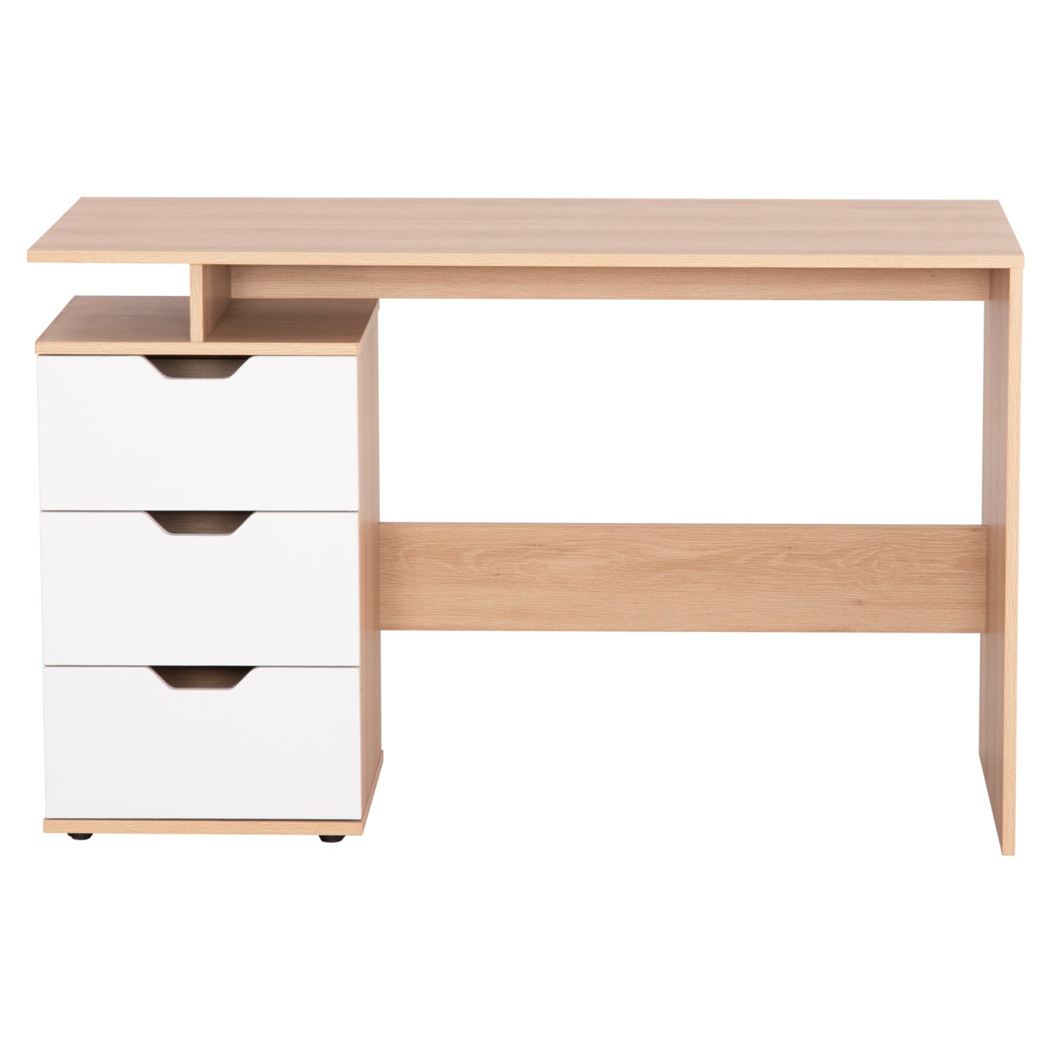 Бюро с чекмеджета colt меламин в бяло-sonama 120x53x75см