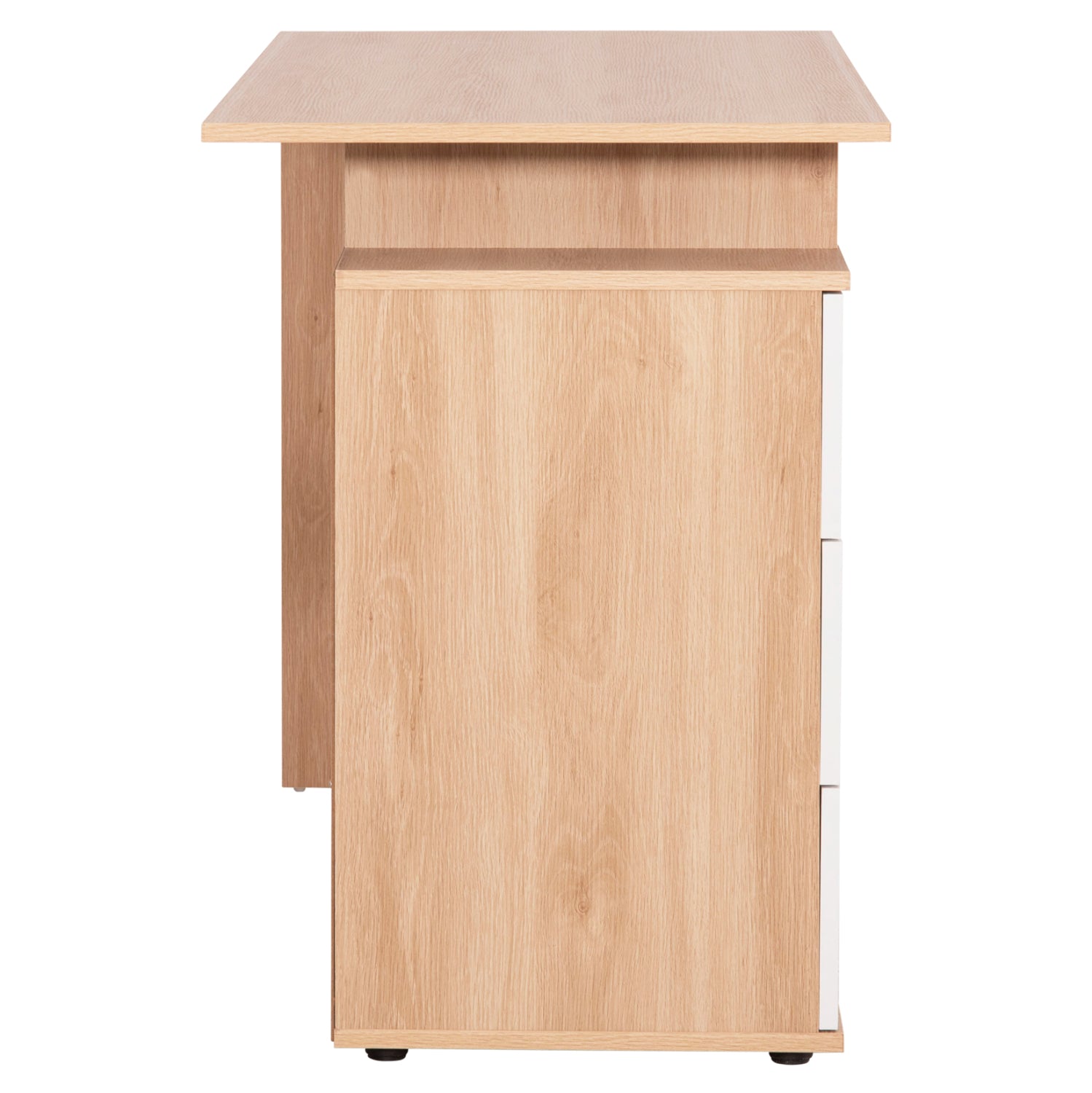 Бюро с чекмеджета Colt меламин в бяло-sonama 120x53x75см