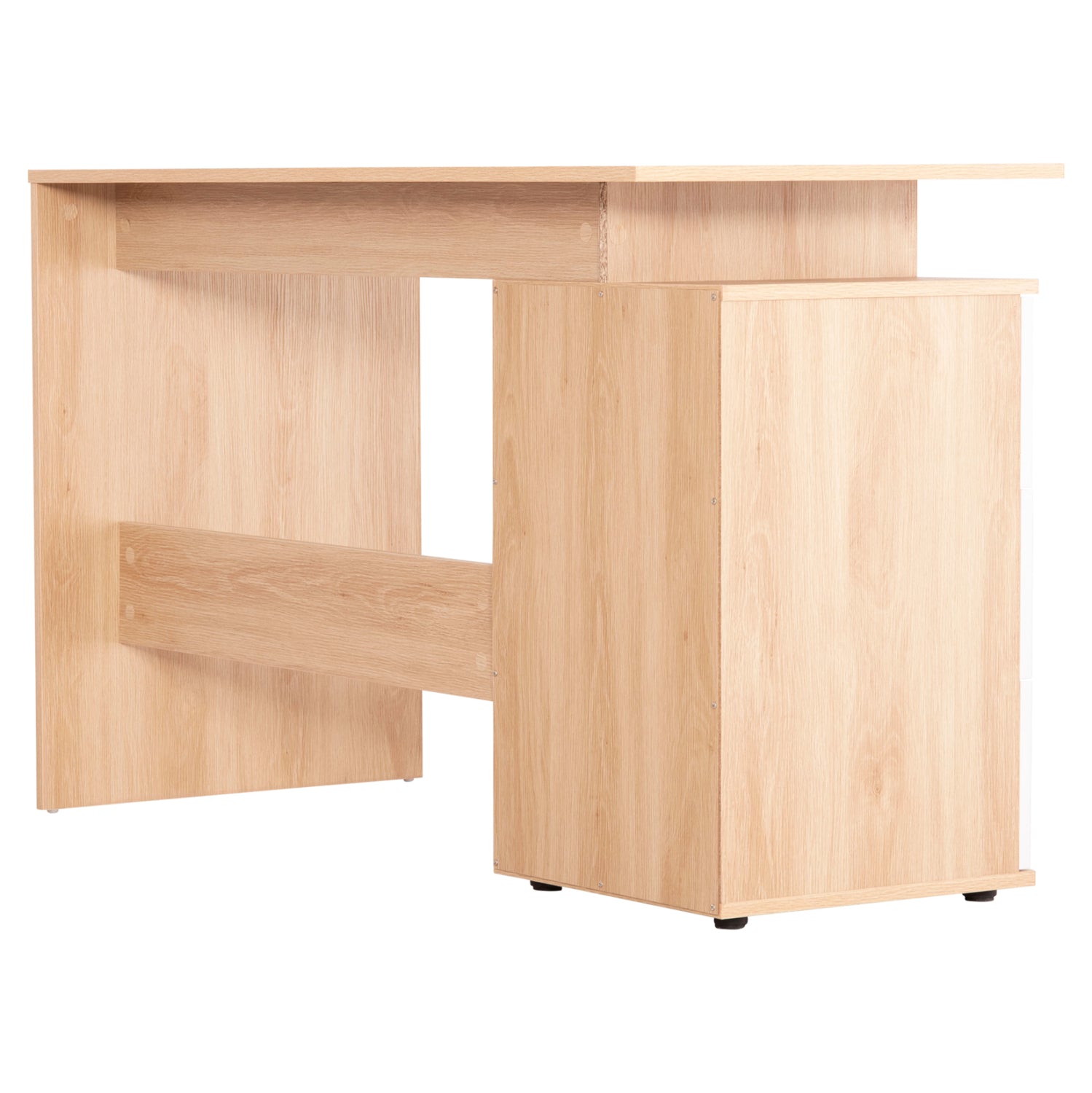 Бюро с чекмеджета Colt меламин в бяло-sonama 120x53x75см