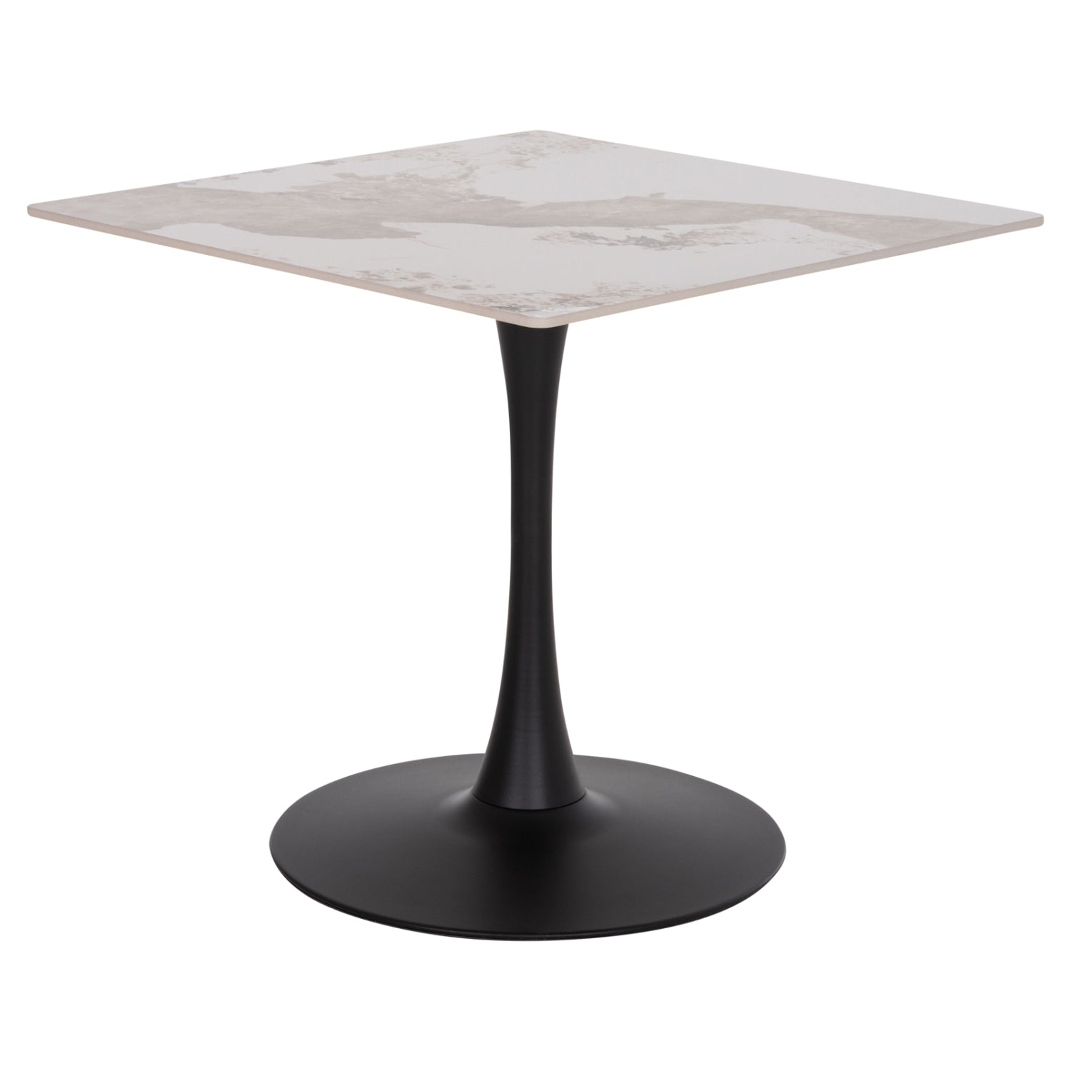 Трапезарна маса tetran черна основа -- синтерован камък pandora 80x80x74см