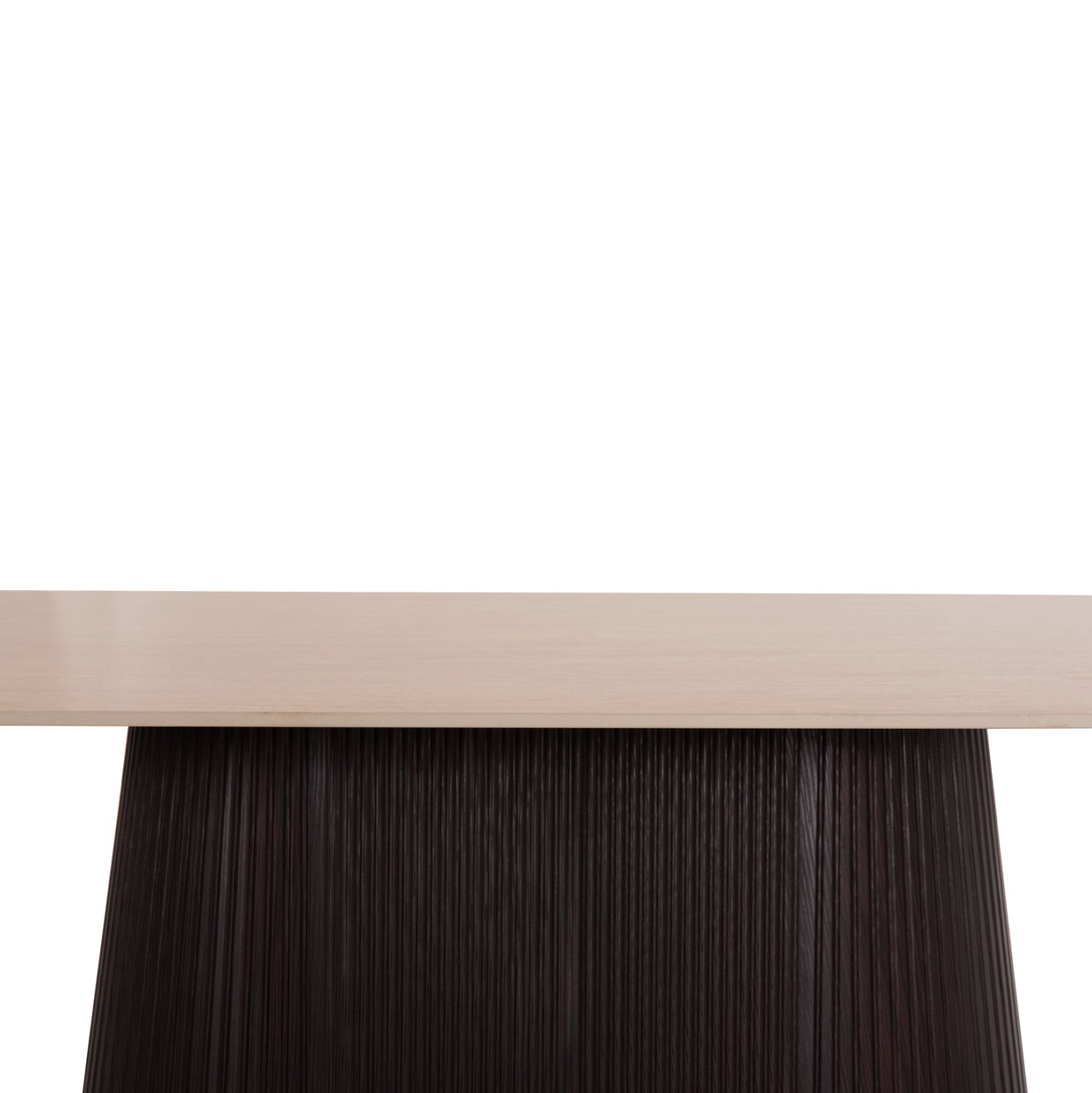 Трапезна овална маса CATER керамичен плот вид на травертин-основа мдф 188x98x78h