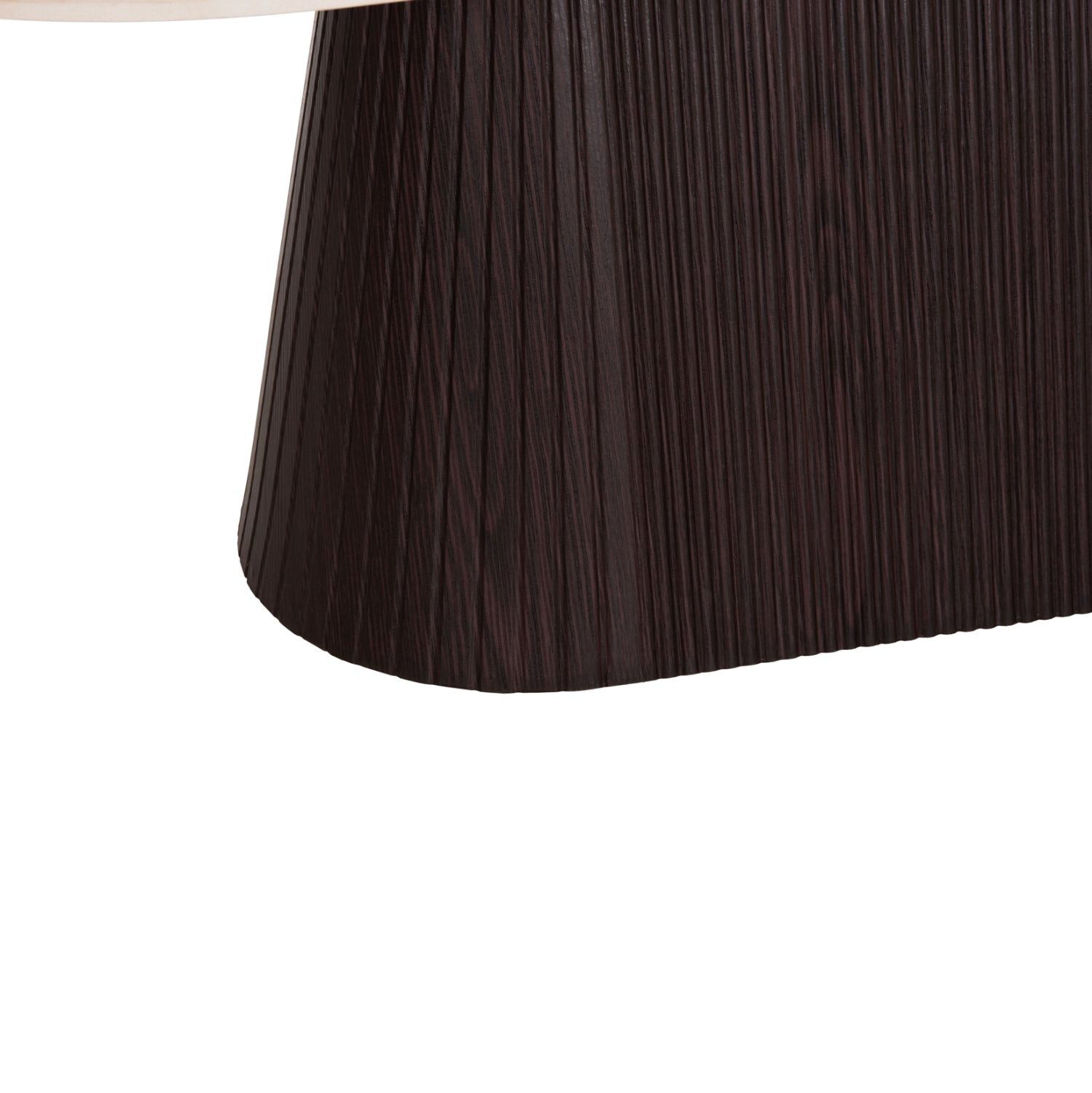 Овална холна маса CATER керамичен плот вид на травертин-основа мдф 124x63x39hcm