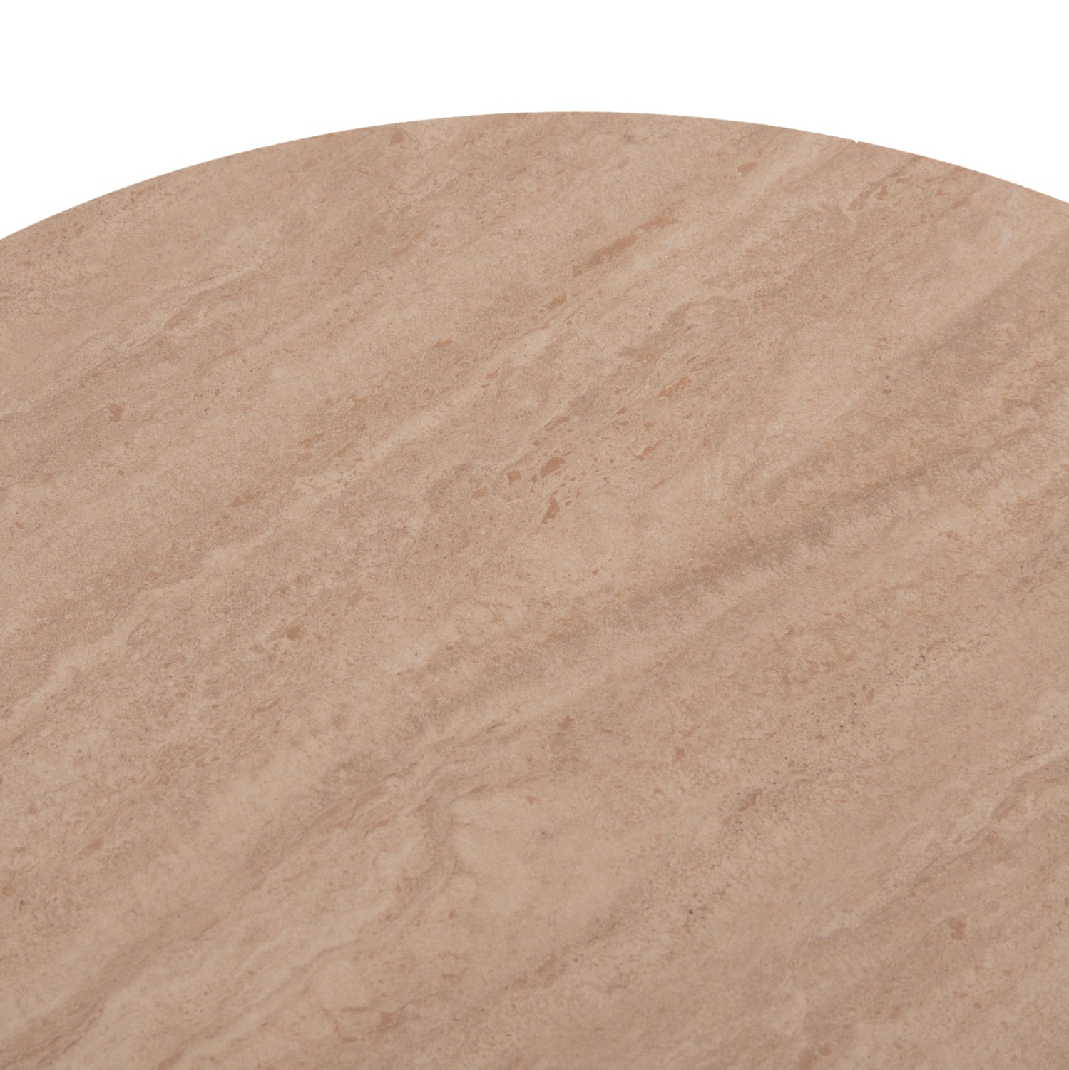 Овална холна маса CATER керамичен плот вид на травертин-основа мдф 124x63x39hcm