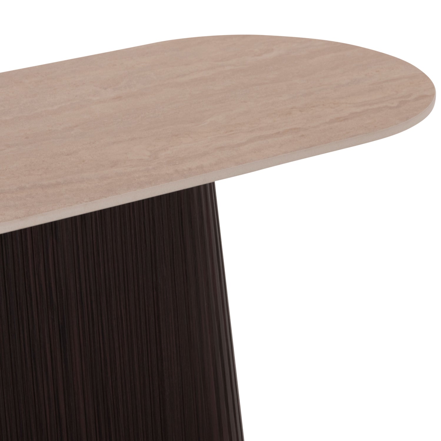 Конзола  CATER керамичен плот вид на травертин-мдф основа 120x40x77см.