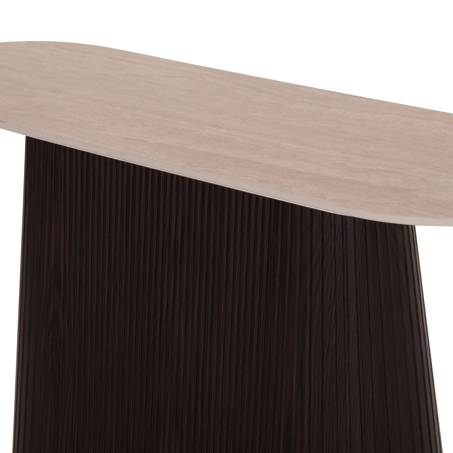 Конзола  CATER керамичен плот вид на травертин-мдф основа 120x40x77см.