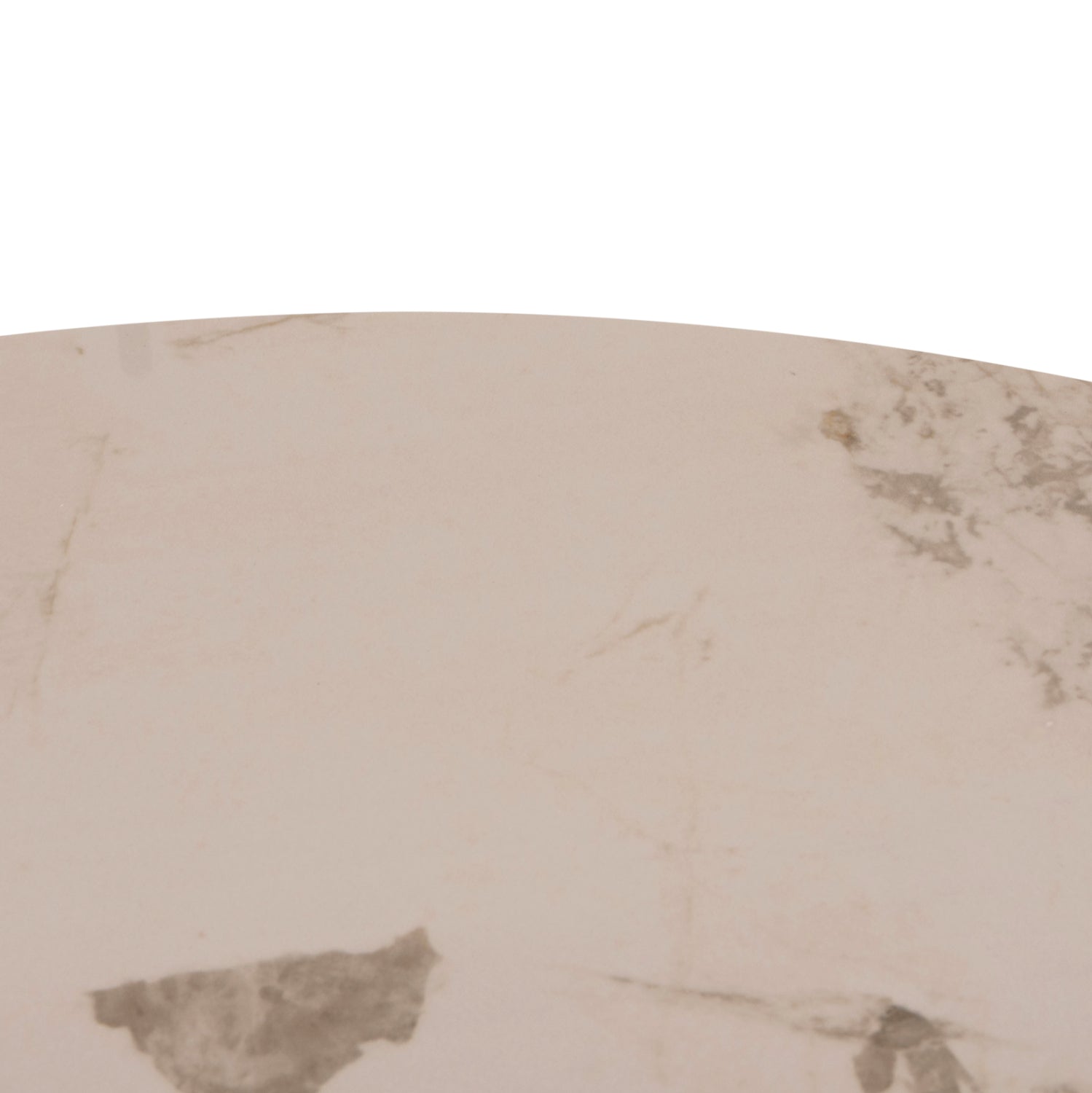 Трапезна маса SEDAR керамичен плот -кремави метални крака φ120x76h