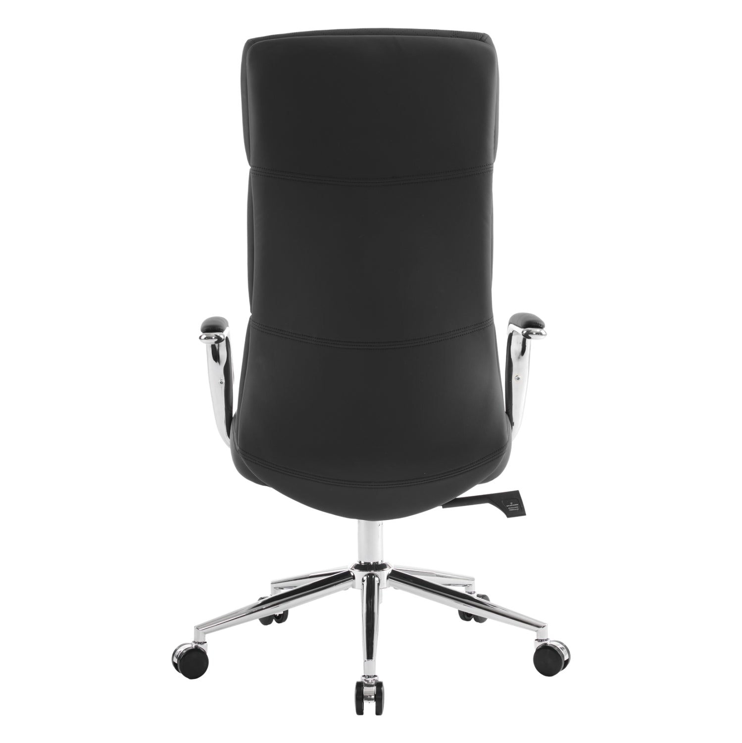 Офис стол Meite черна изкуствена кожа -- хромирана основа 66x71x127всм.