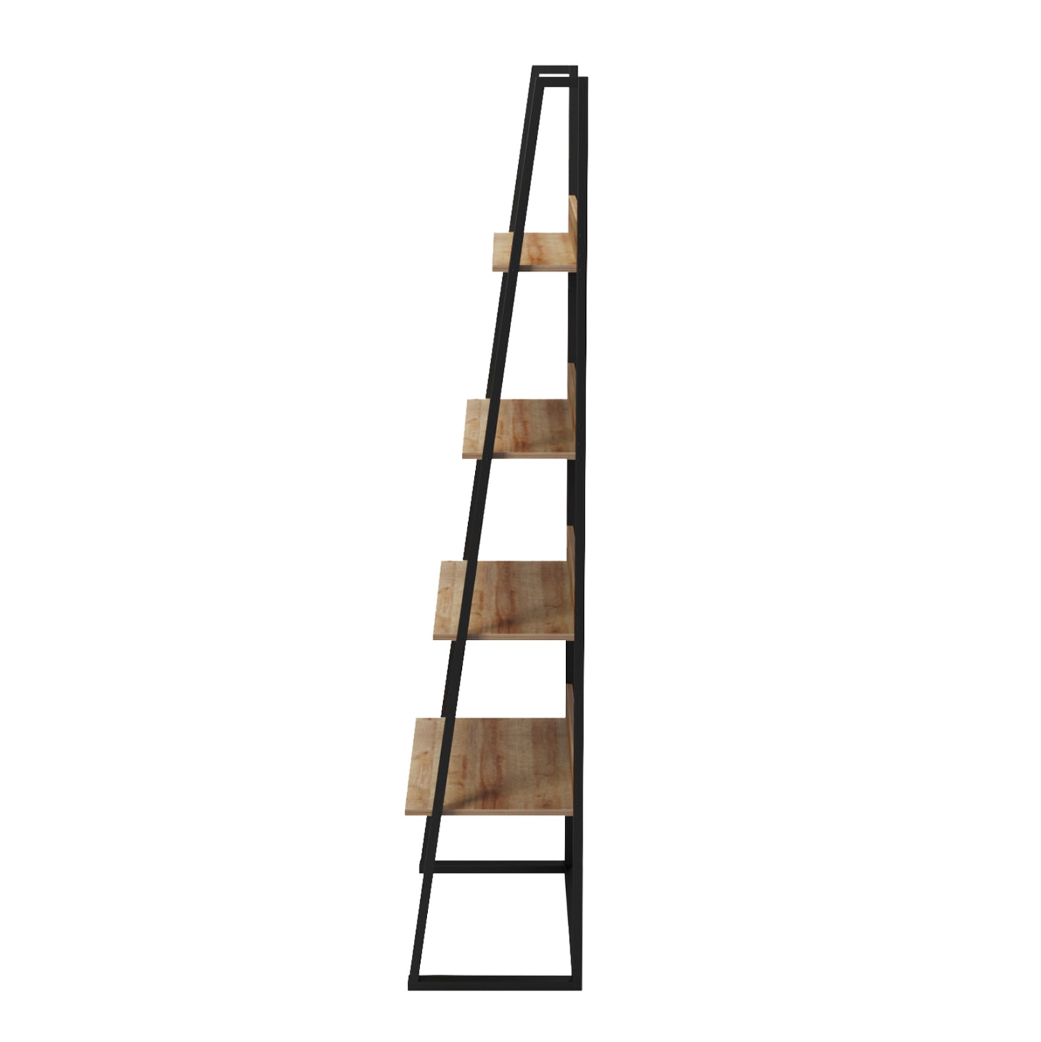 Стейлер izabel метална рамка--меламин в дъб 75x36x185всм.