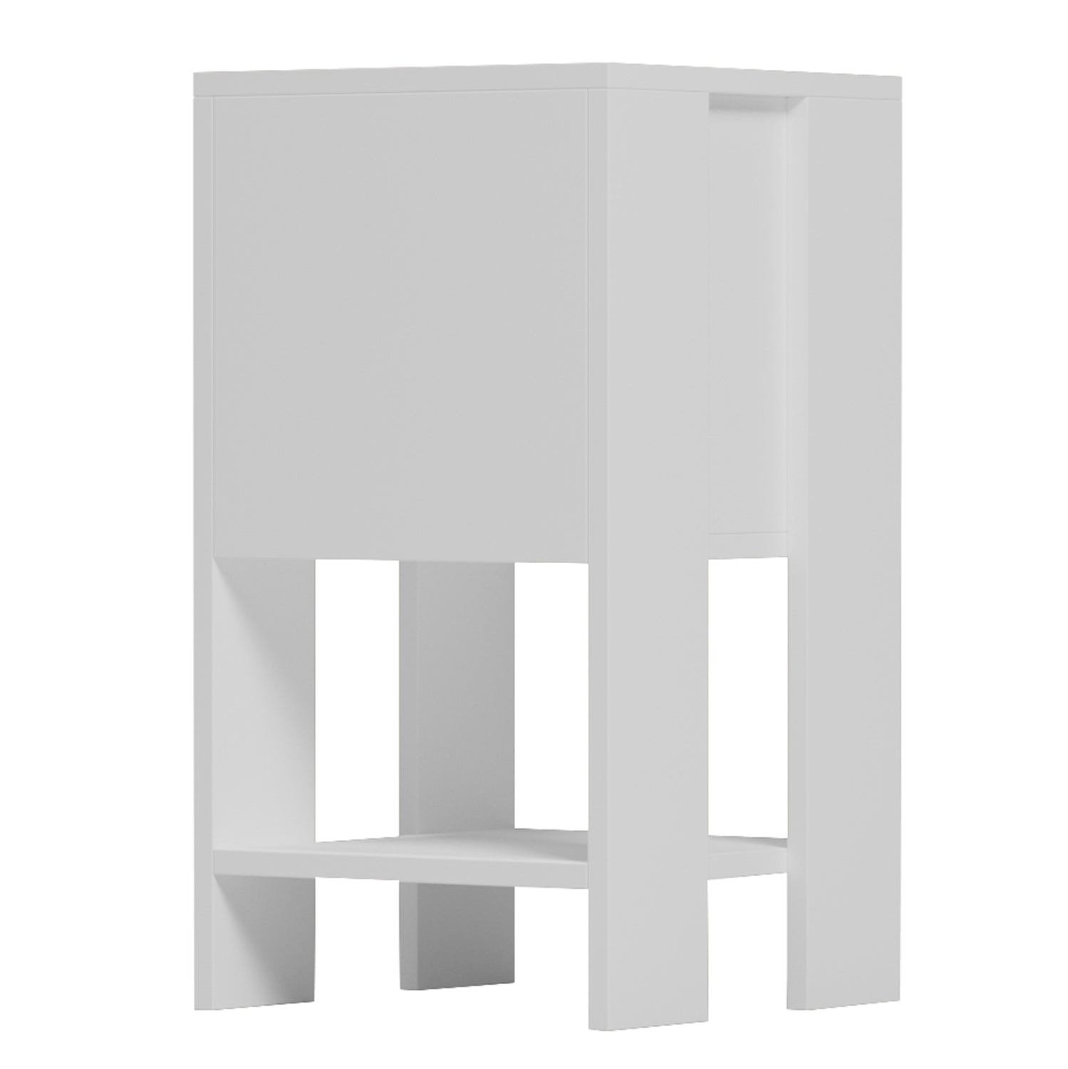 Нощно шкафче argus меламин в бяло 30x30x55всм.