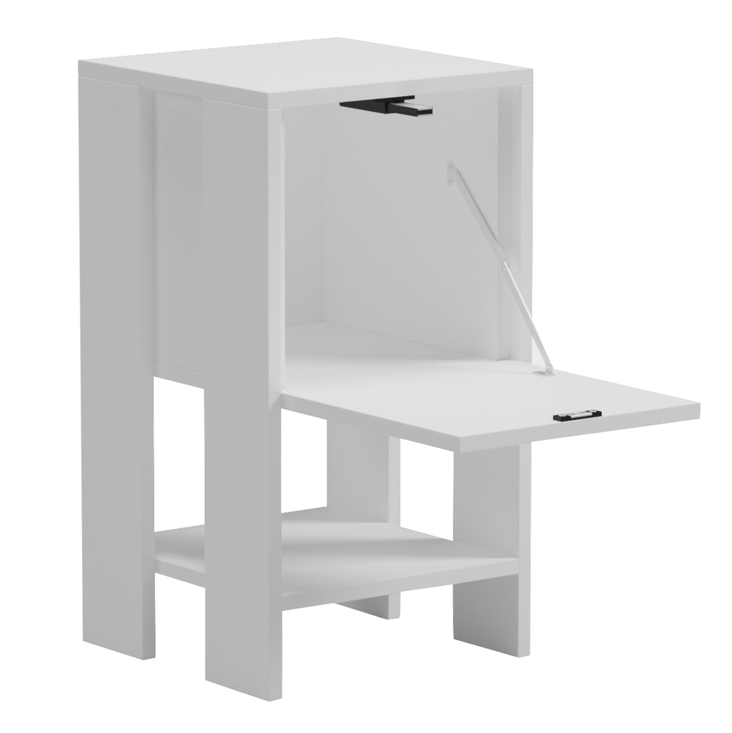Нощно шкафче argus меламин в бяло 30x30x55всм.