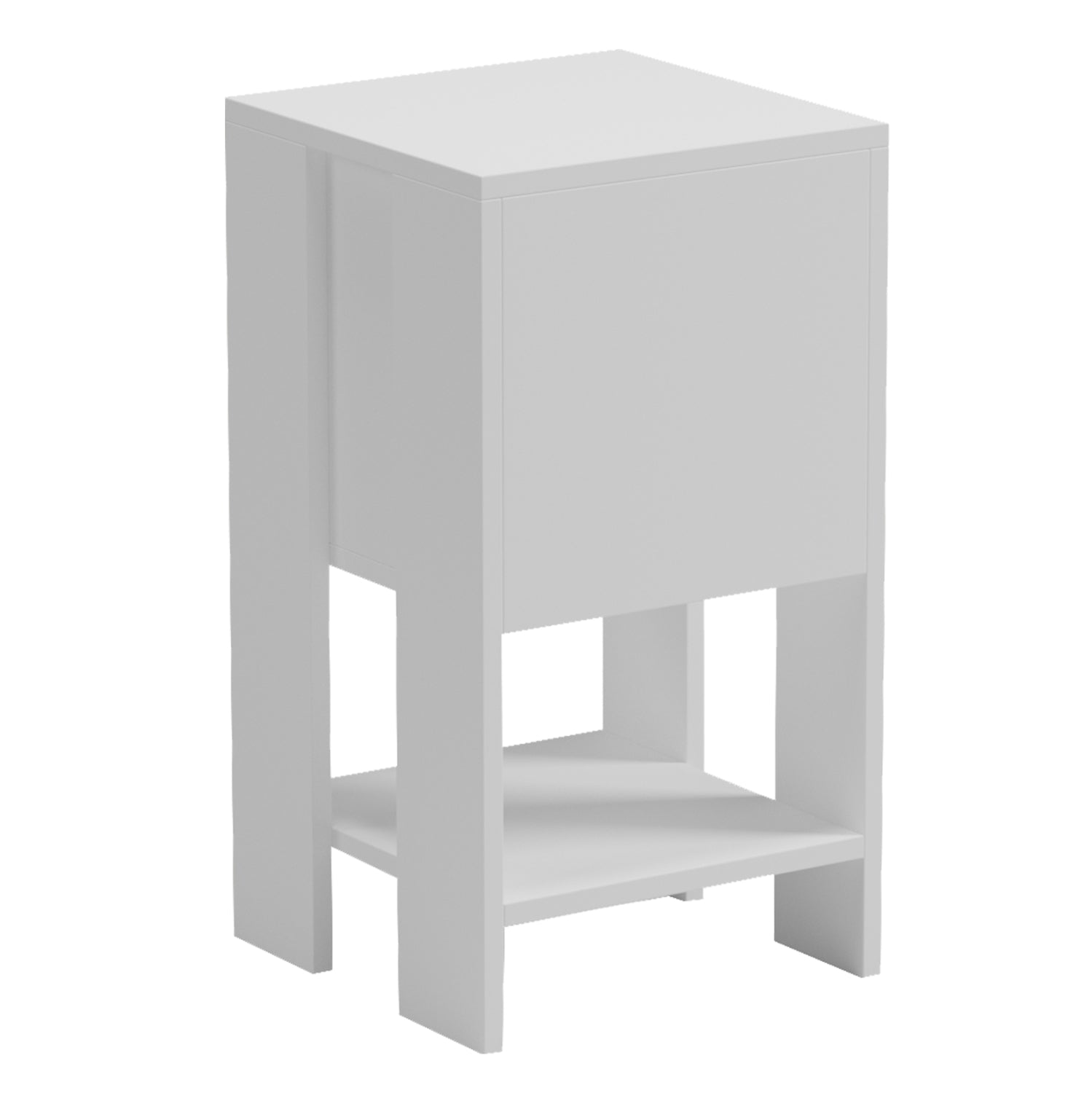 Нощно шкафче argus меламин в бяло 30x30x55всм.