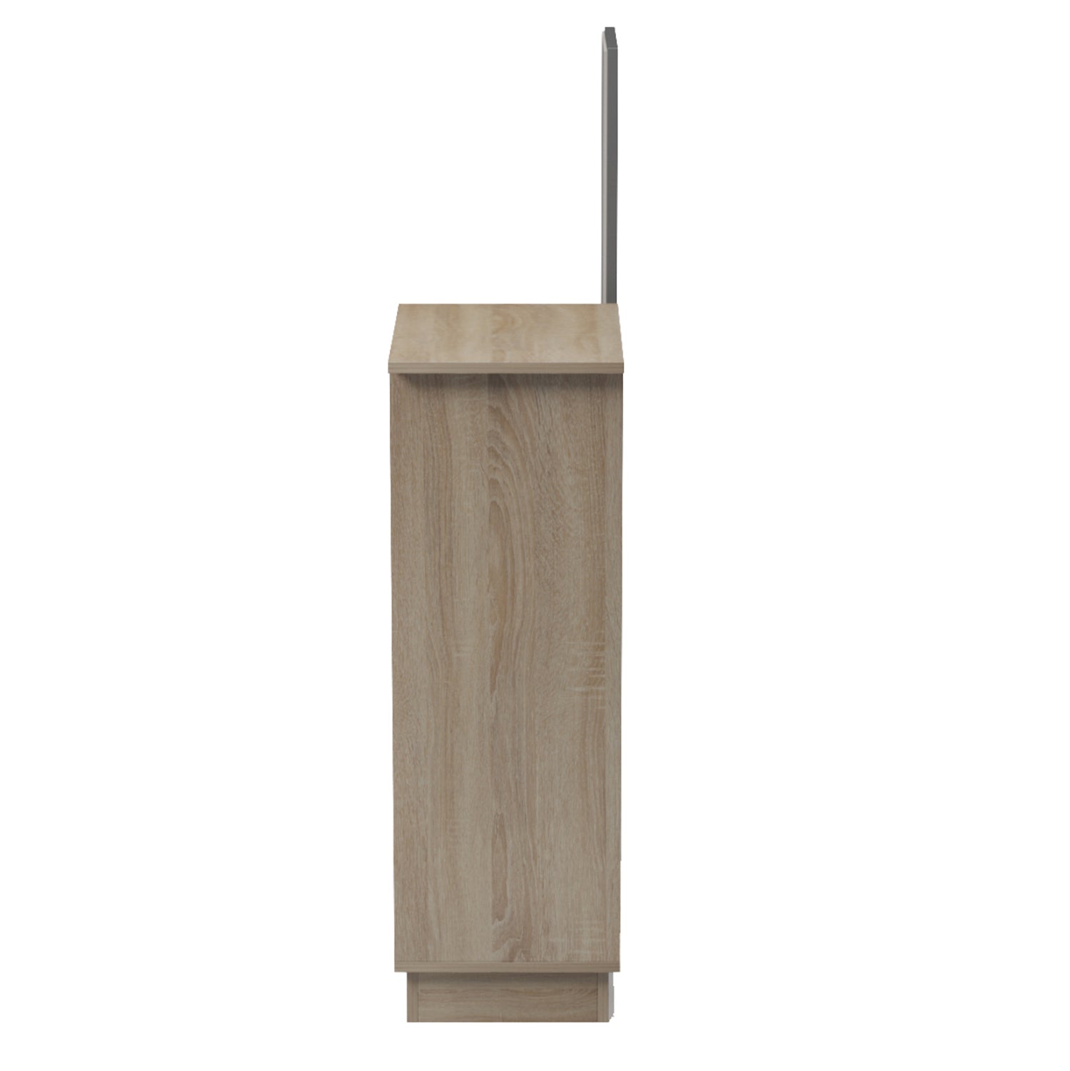 Мебели за вход със стенно огледало song melamine в цвят sonama/сиво 80x30x90hсм