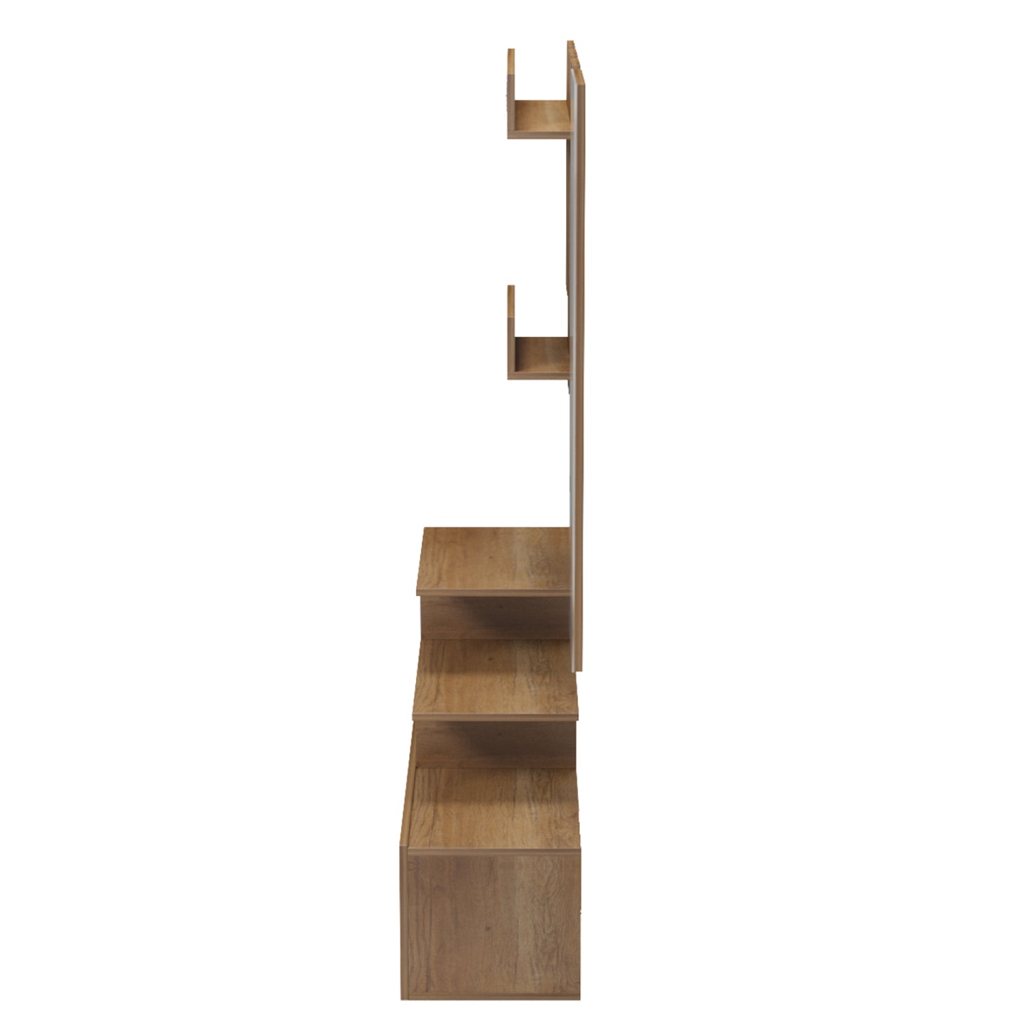 Входно обзавеждане с огледало мецо меламин в естествен цвят 100x30x61hcm