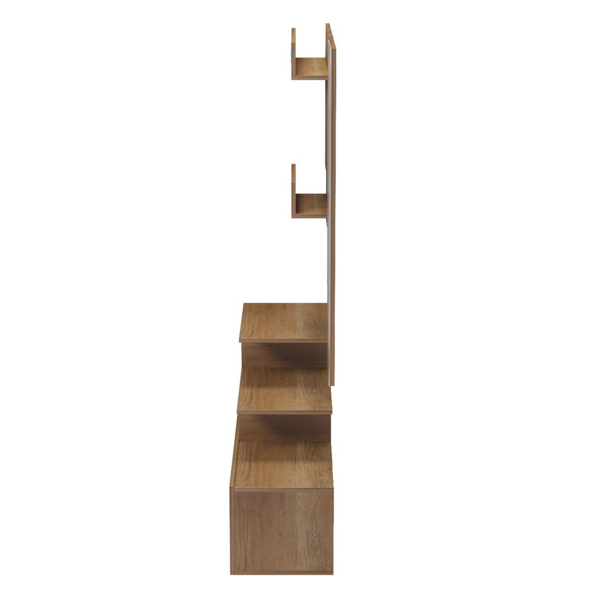 Входно обзавеждане с огледало MEZZO меламин в естествен цвят 100x30x61hcm