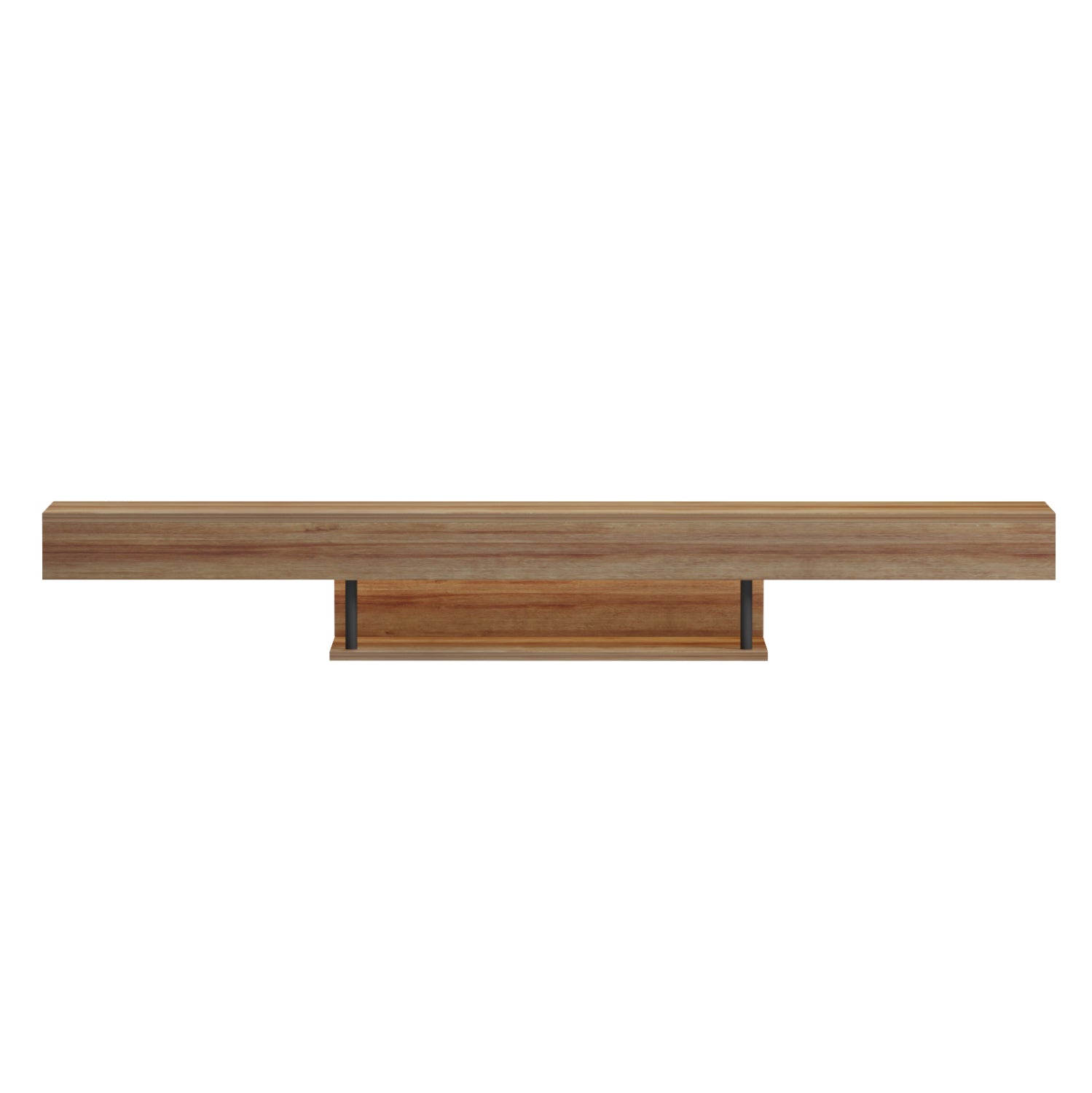 Стенна телевизорна шкафчета с led savor, меламин, дъб, 150x29.5x22hсм