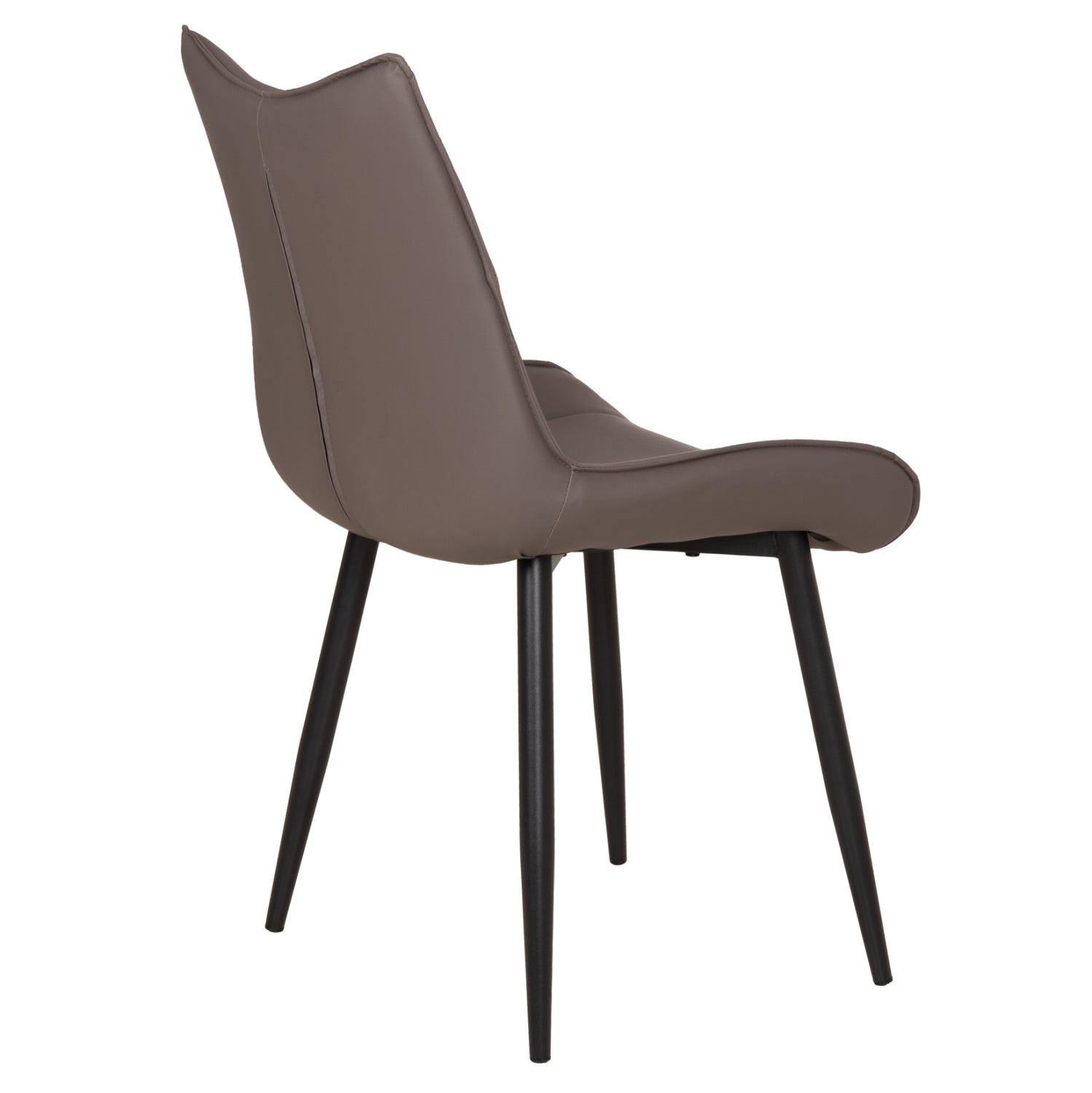 Трапезарен стол eisen grey pu (fango) -- метални крака в черно 54x58x89всм.
