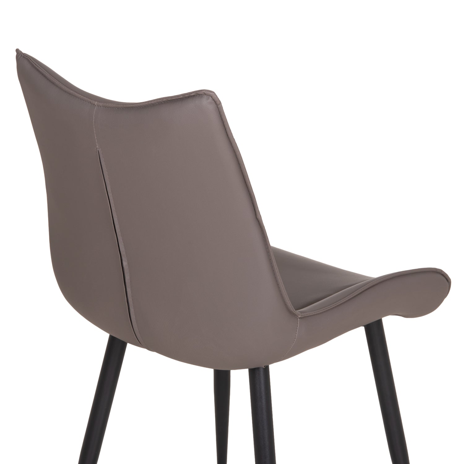 Трапезарен стол eisen grey pu (fango) -- метални крака в черно 54x58x89всм.