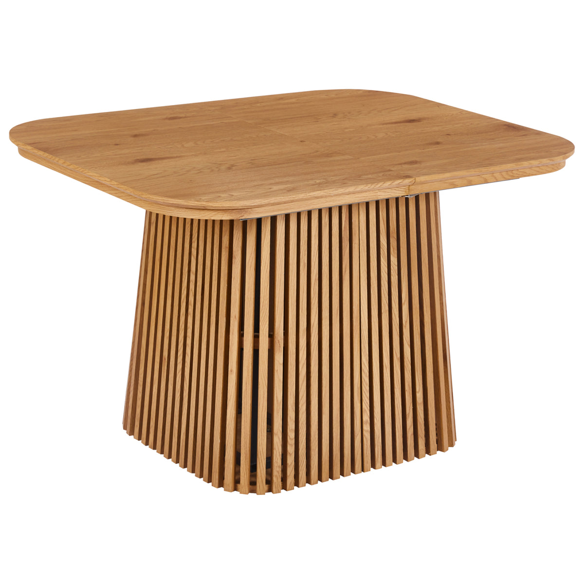 Разтегателна трапезна маса  VERLO mdf в естествен дървен цвят 120/150/180x90x75см.