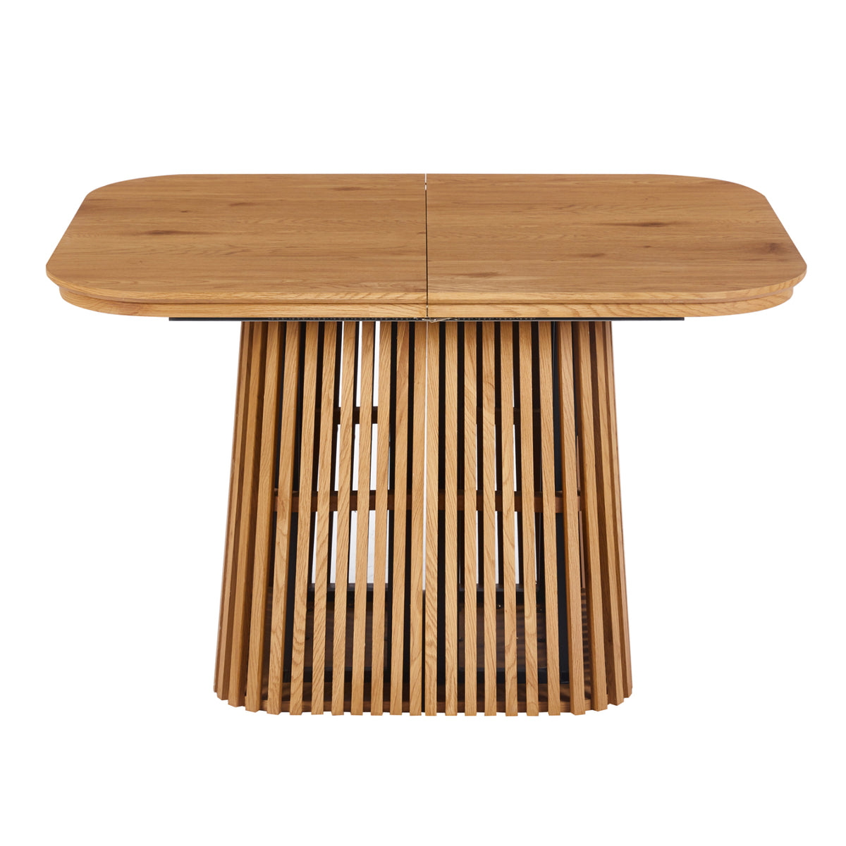 Разтегателна трапезна маса  VERLO mdf в естествен дървен цвят 120/150/180x90x75см.