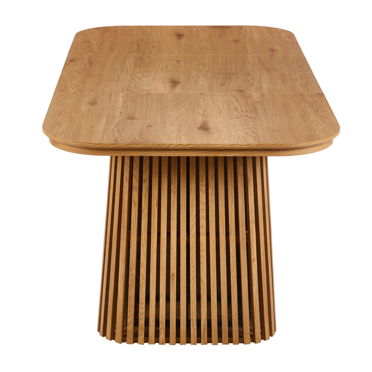 Разтегателна трапезна маса  VERLO mdf в естествен дървен цвят 120/150/180x90x75см.