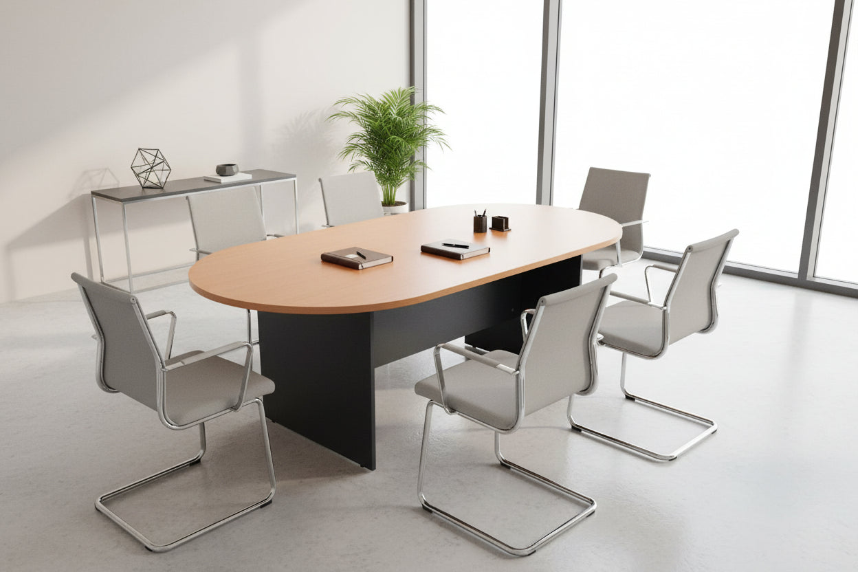 Конферентна маса  ABELINA  цвят дъб 200x100x75