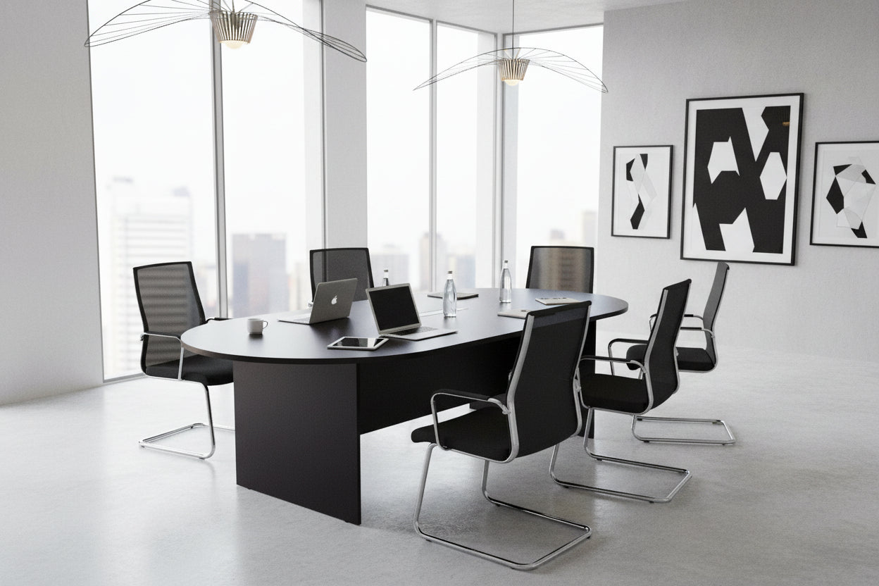 Конферентна маса CAITLYN - цвят венге 200х100