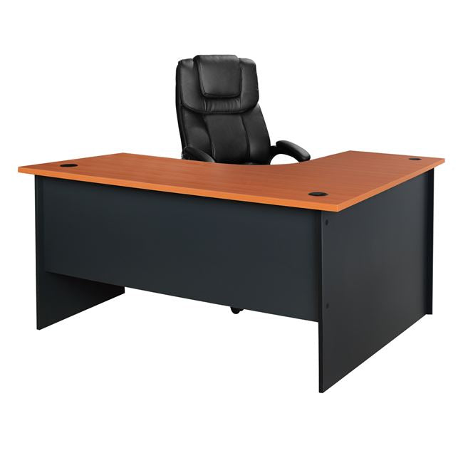 Ъглово бюро професионал сиена 150x150x75см череша