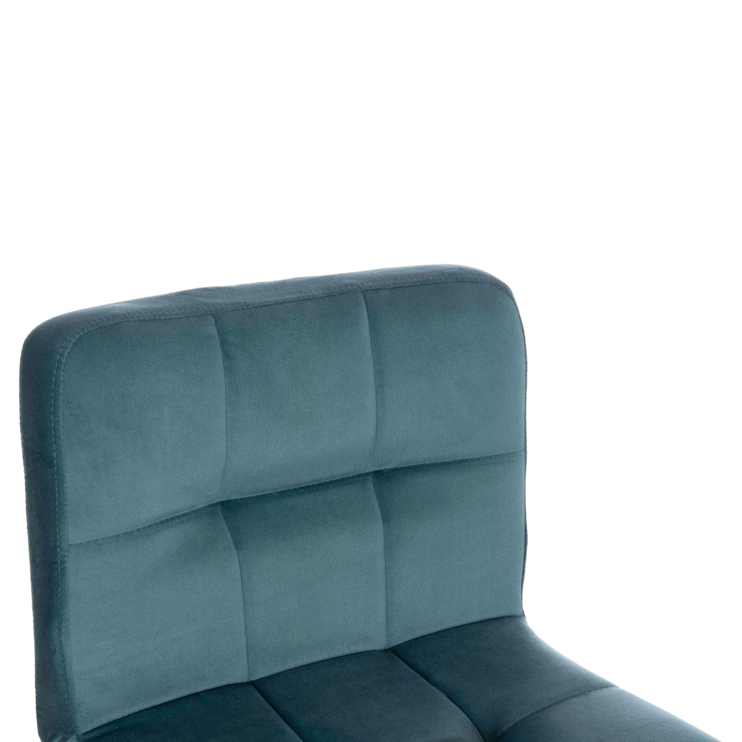 Бар стол Диана кадифе син цвят  44x52x109