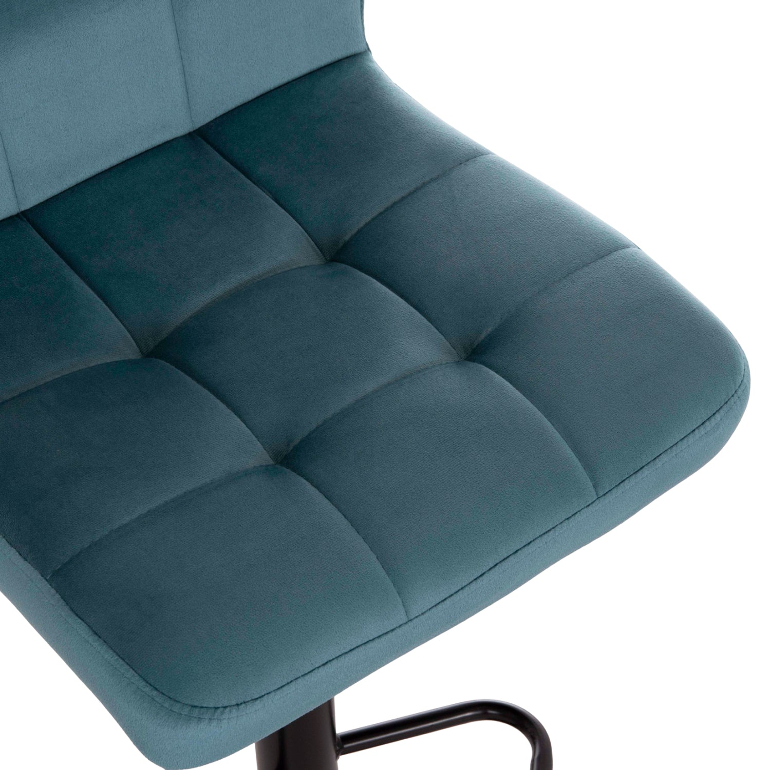 Бар стол Диана кадифе син цвят  44x52x109