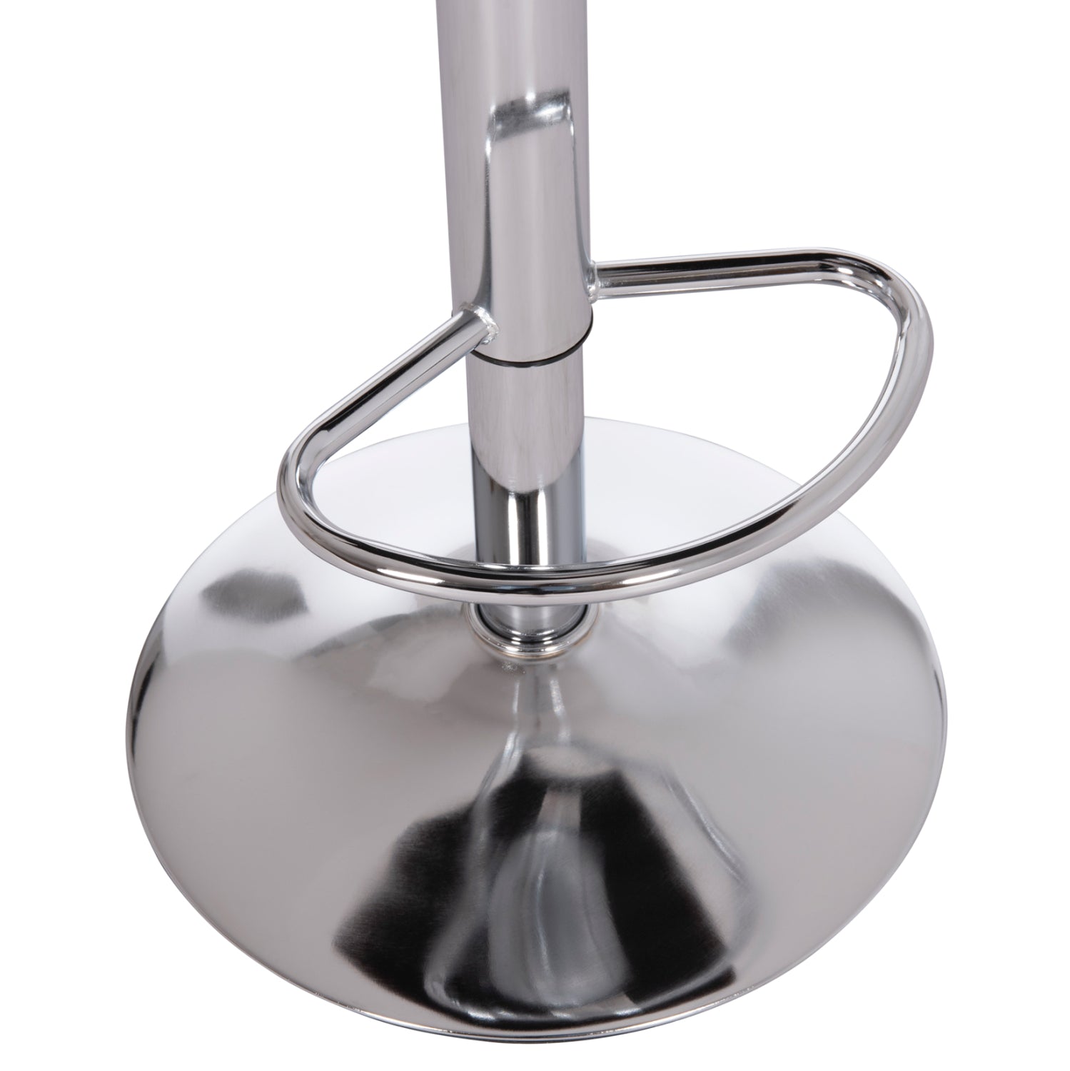 Бар сто Диана кафяв ПУ метал/хром