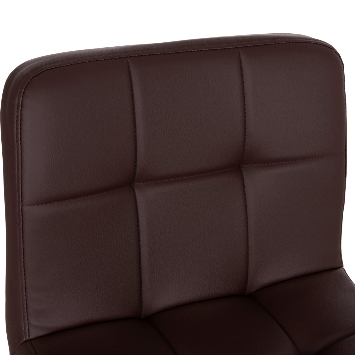 Бар сто Диана кафяв ПУ метал/хром