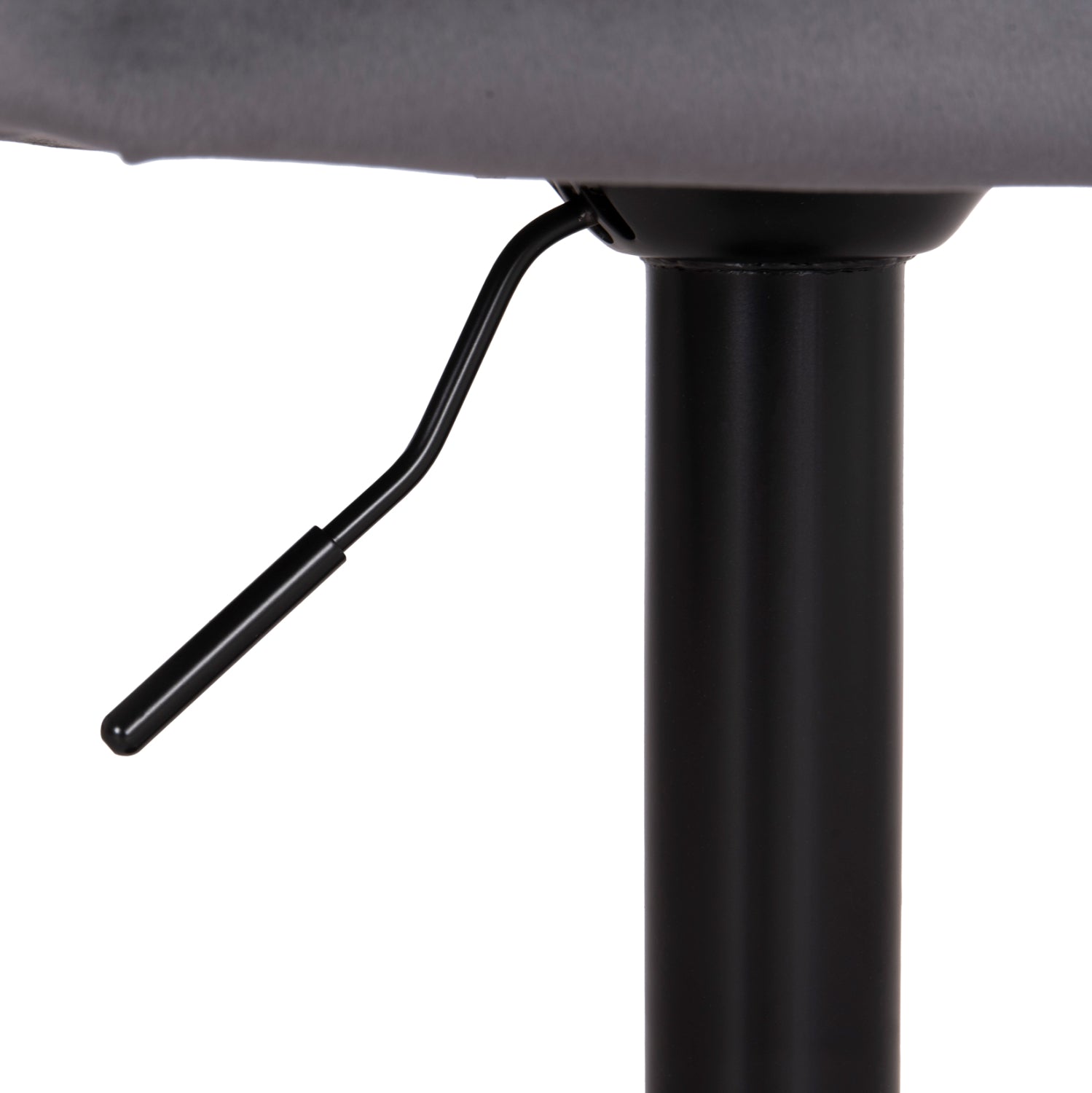 Бар стол Диана  сиво кадифе/ черно 44x52x109см