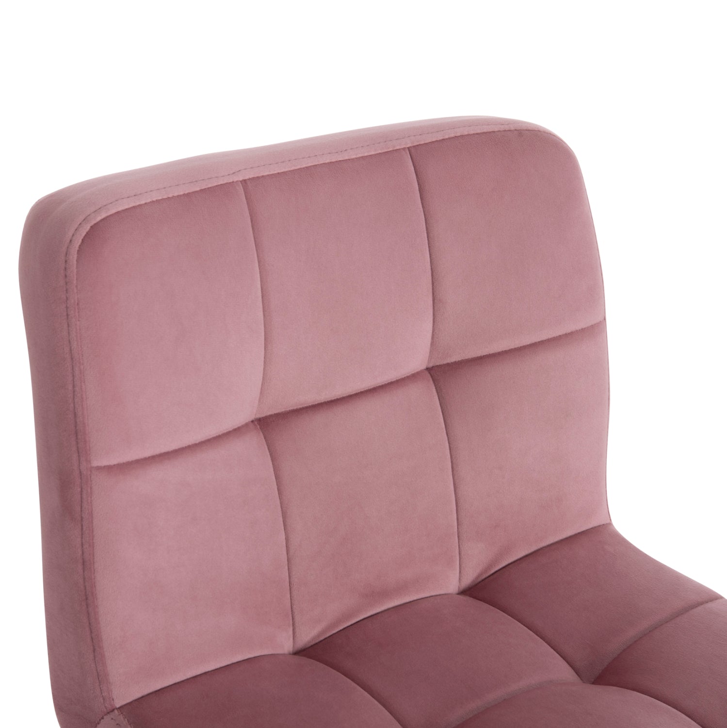 Въртящ се бар стол Диана кадифе с цвят на изгнила ябълка - метален, черен, матов, 44x52x109h