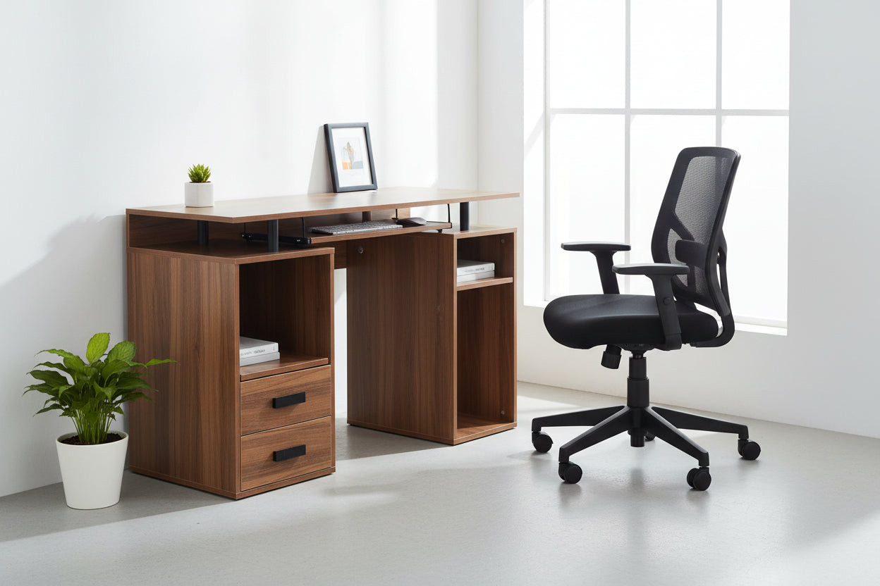 Офис бюро STATUS орех цвят 120X55X76 см