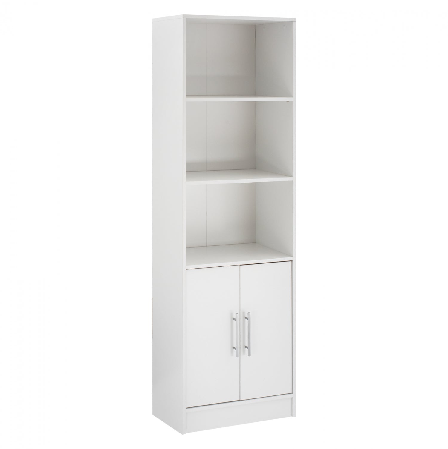 Библиотека ENSLEY бял цвят 60x30x180см