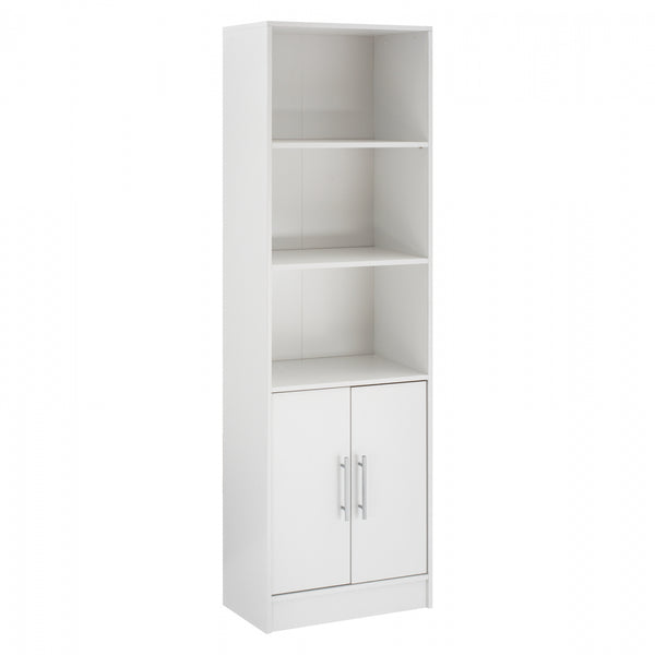 Библиотека ENSLEY бял цвят 60x30x180см