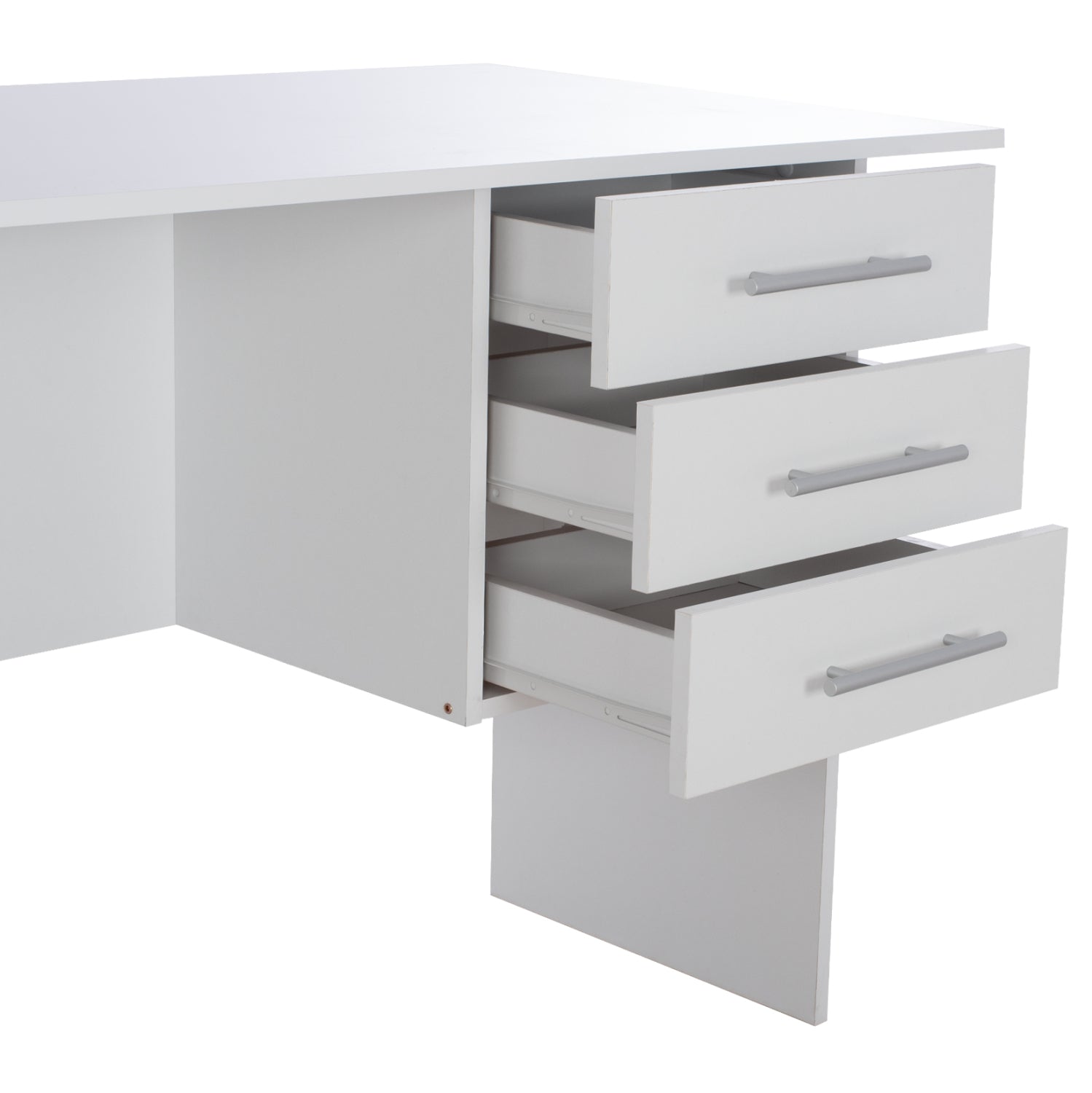 Офис бюро ENSLEY бял цвят 120X60X76 см