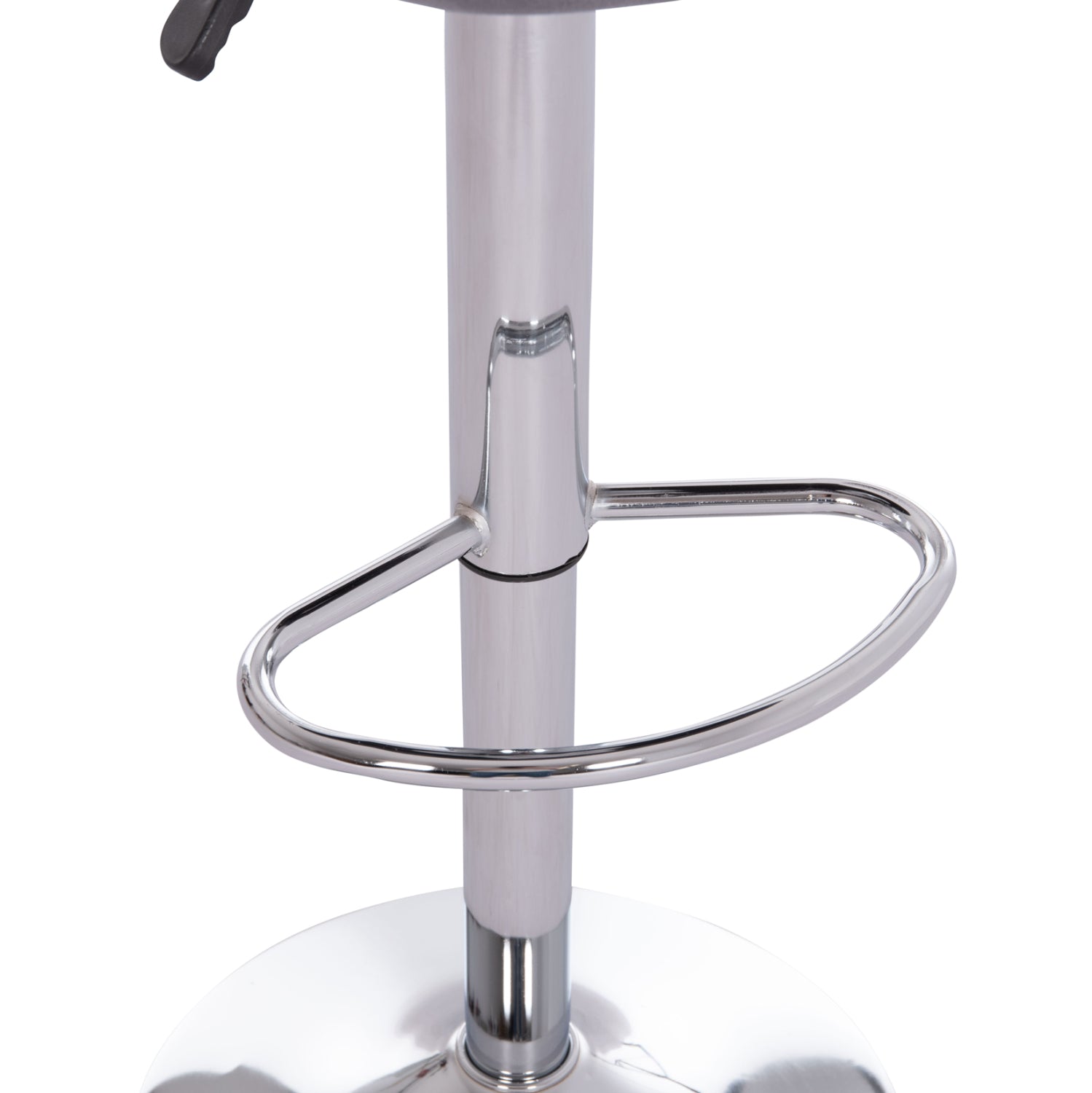 Бар стол Rose КГ204.41 с хромиран амортисьор и сиво кадифе 48x45x105см.